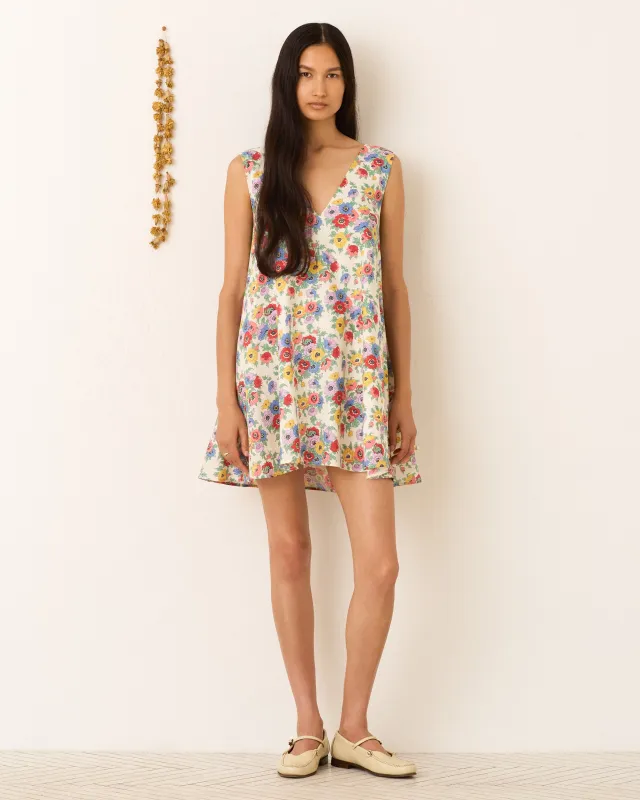 Soleil Wildflower Linen Dress made by Alix of Bohemia