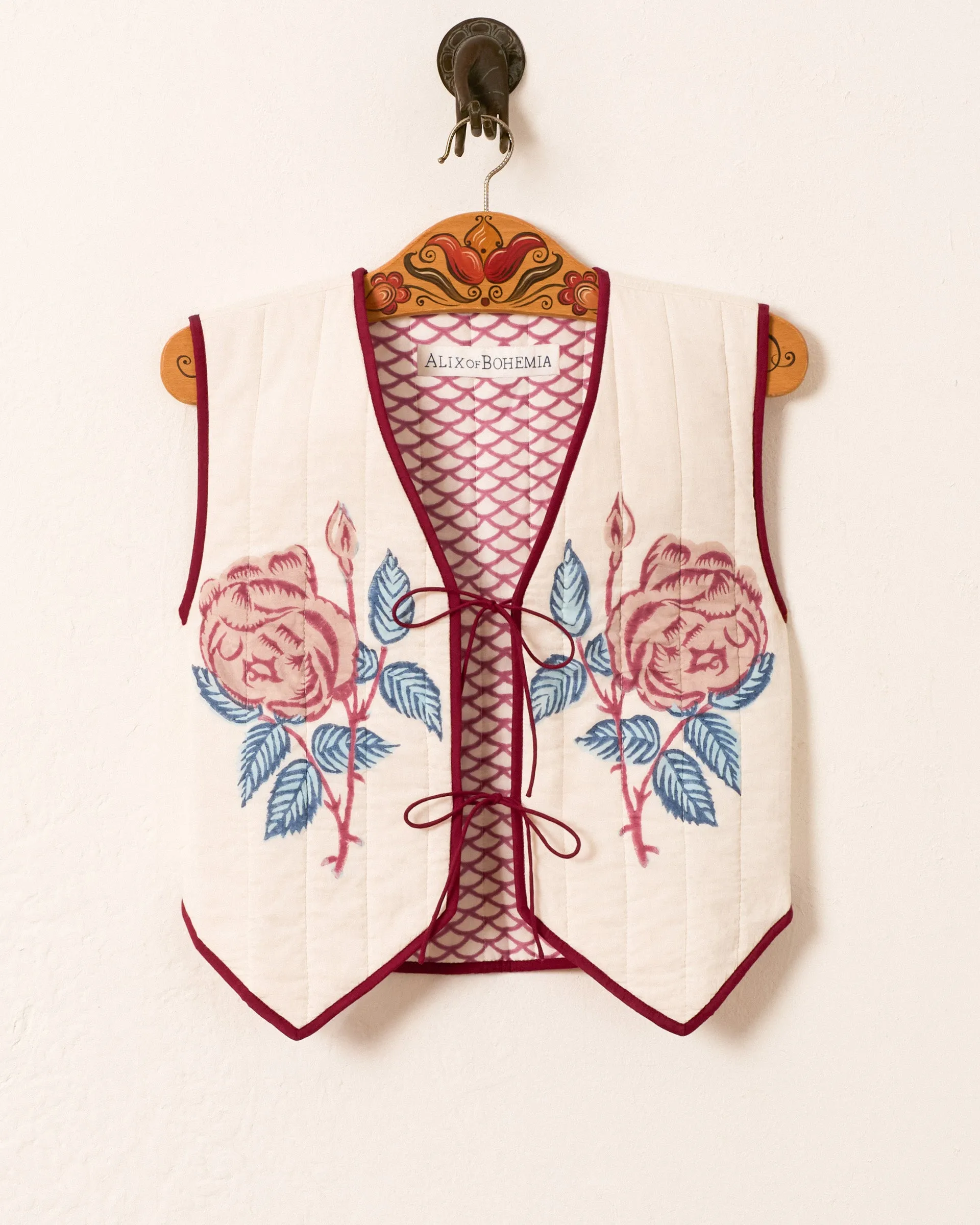 Tilda Faded Rose Vest sold by Alix of Bohemia product image thumbnail 5