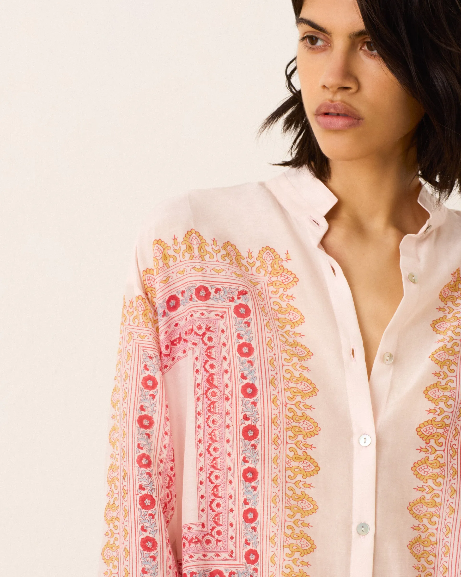 Kiki Blush Tile Shirt sold by Alix of Bohemia product image thumbnail 4
