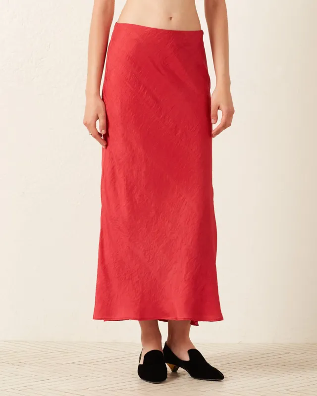 Lyra Cardinal Silk Skirt sold by Alix of Bohemia