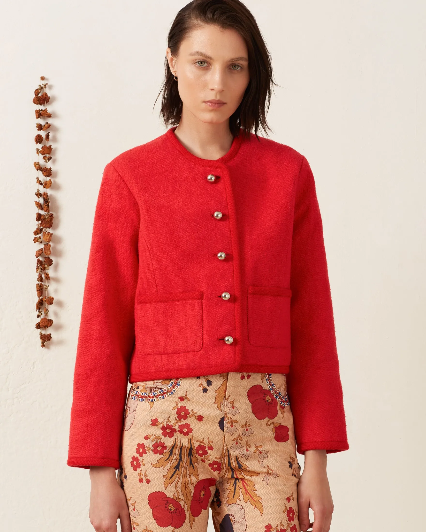 Rowan Cardinal Khadi Jacket sold by Alix of Bohemia