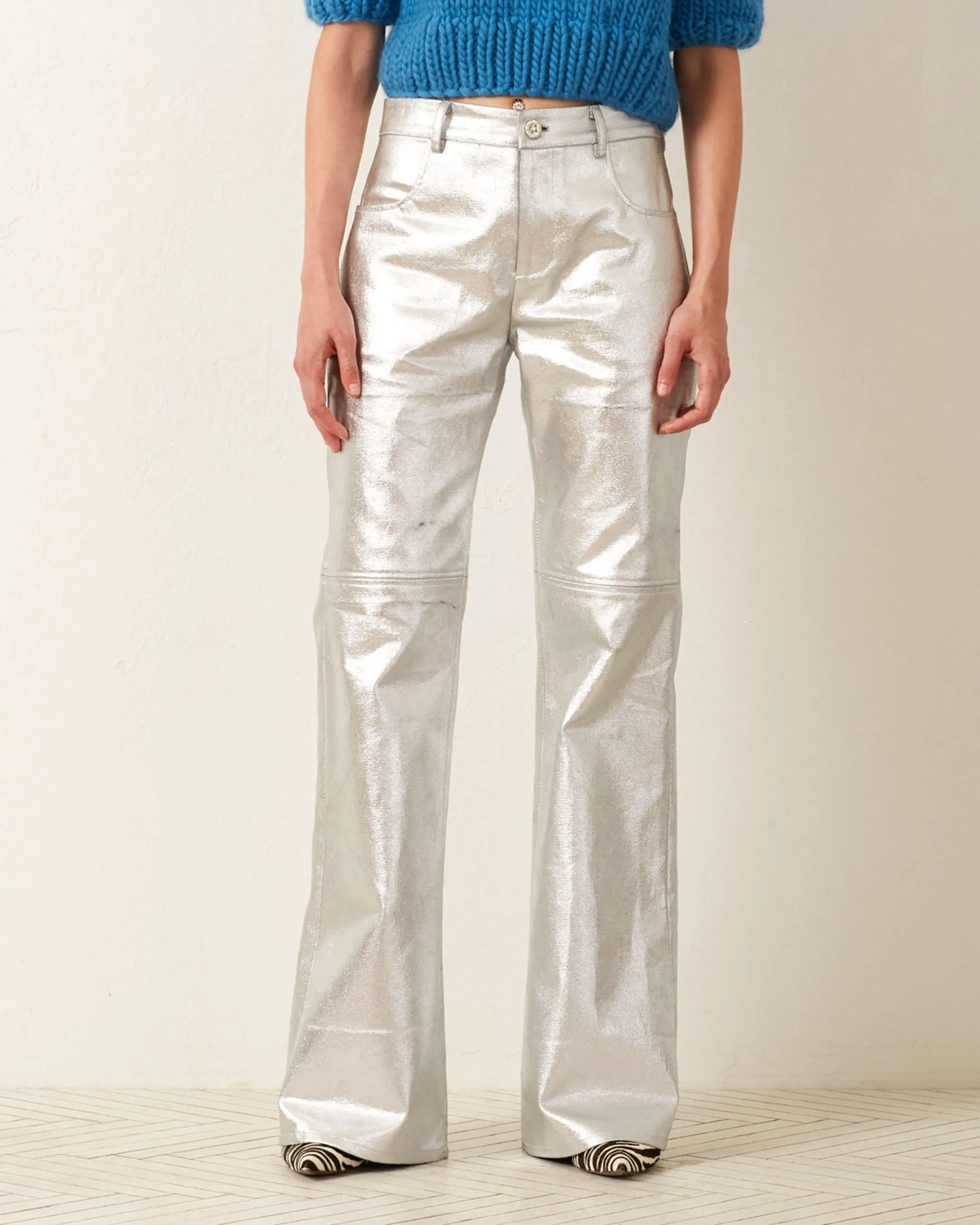 Bunny Silver Denim Jean sold by Alix of Bohemia