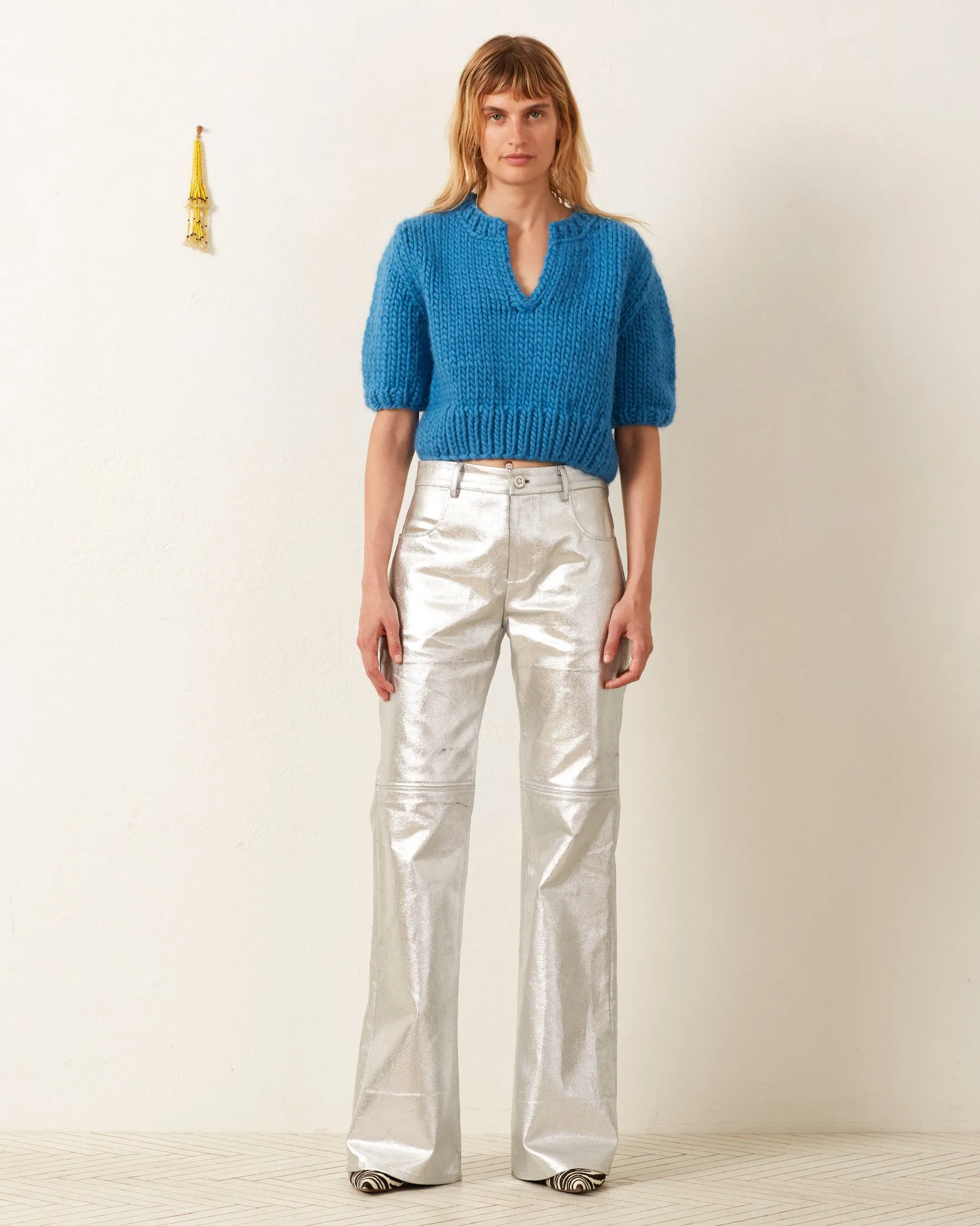 Bunny Silver Denim Jean sold by Alix of Bohemia product image thumbnail 3