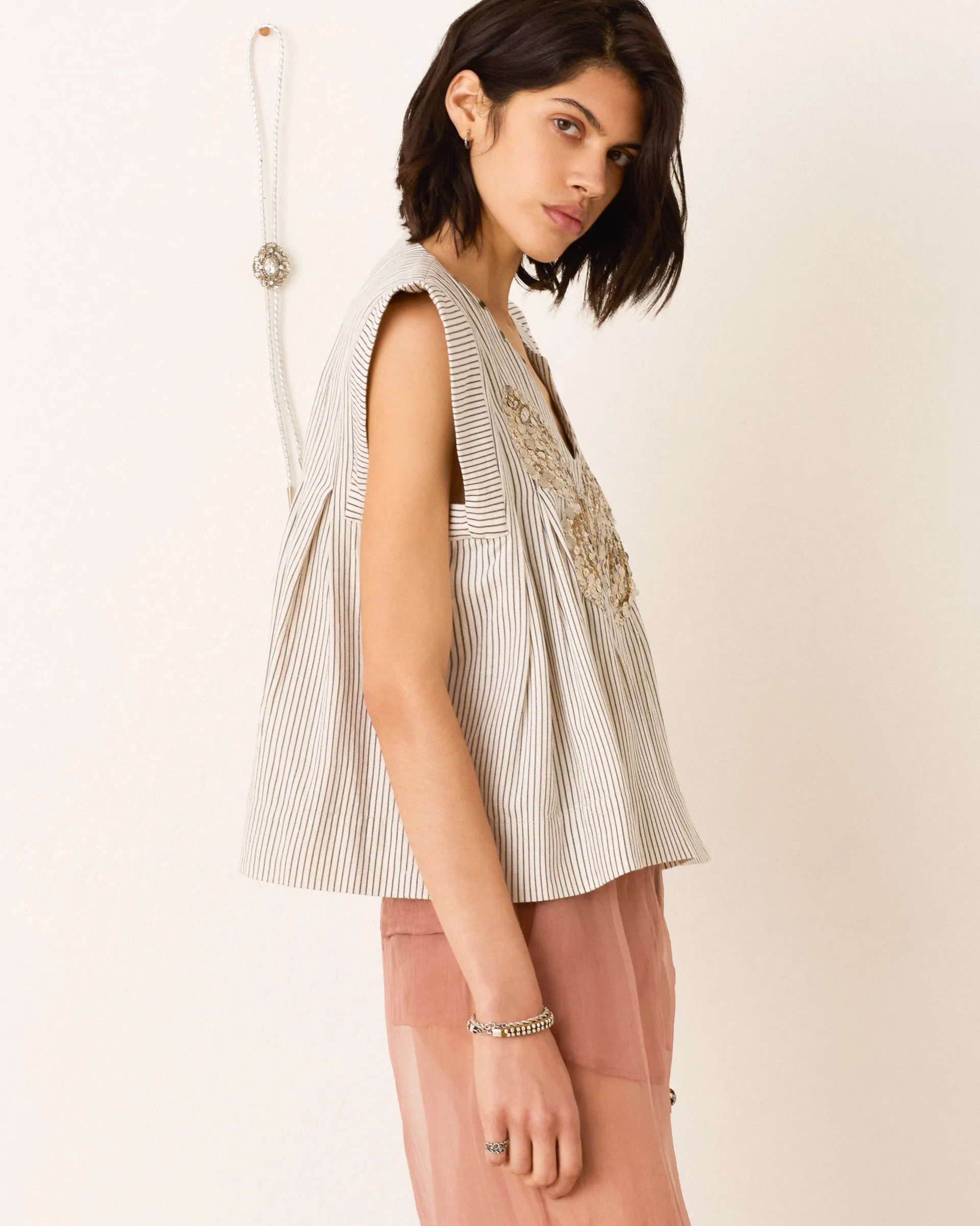 Nadine Butterfly Slate Top sold by Alix of Bohemia product image thumbnail 3