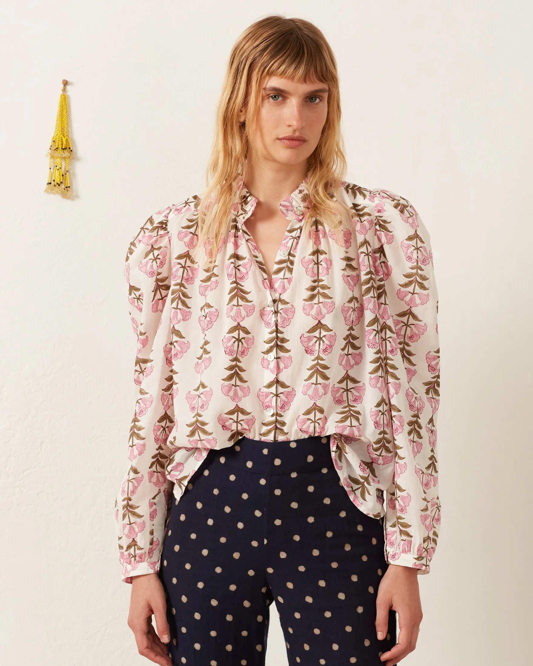 Annabel Trumpet Lily Shirt sold by Alix of Bohemia