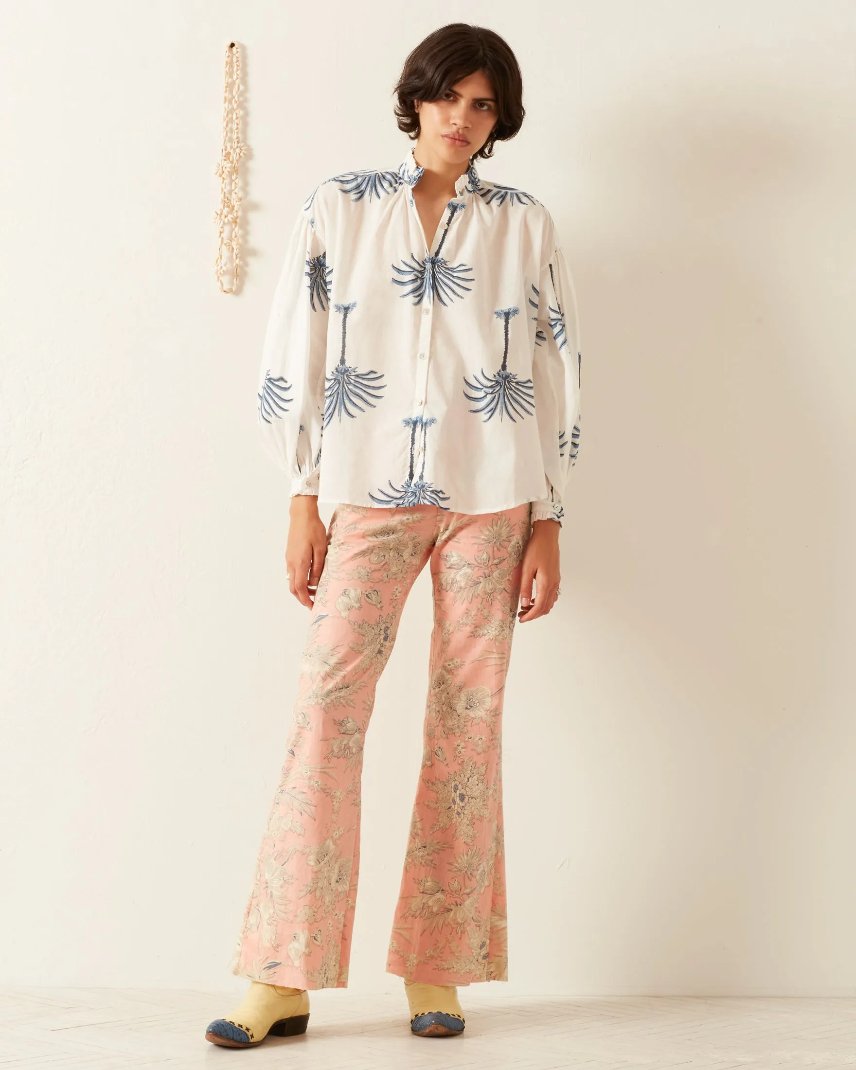 Poet Indigo Palm Blouse sold by Alix of Bohemia product image thumbnail 4