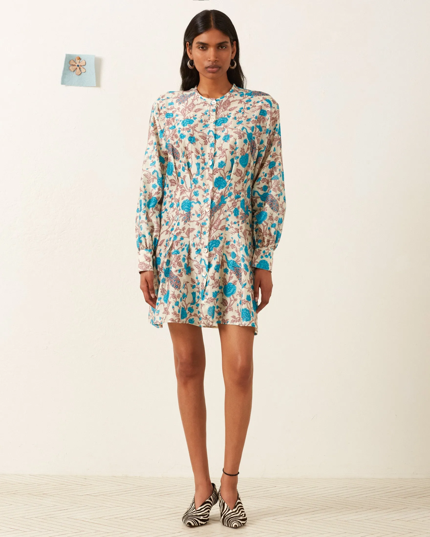 Quincy Peacock Plume Dress sold by Alix of Bohemia