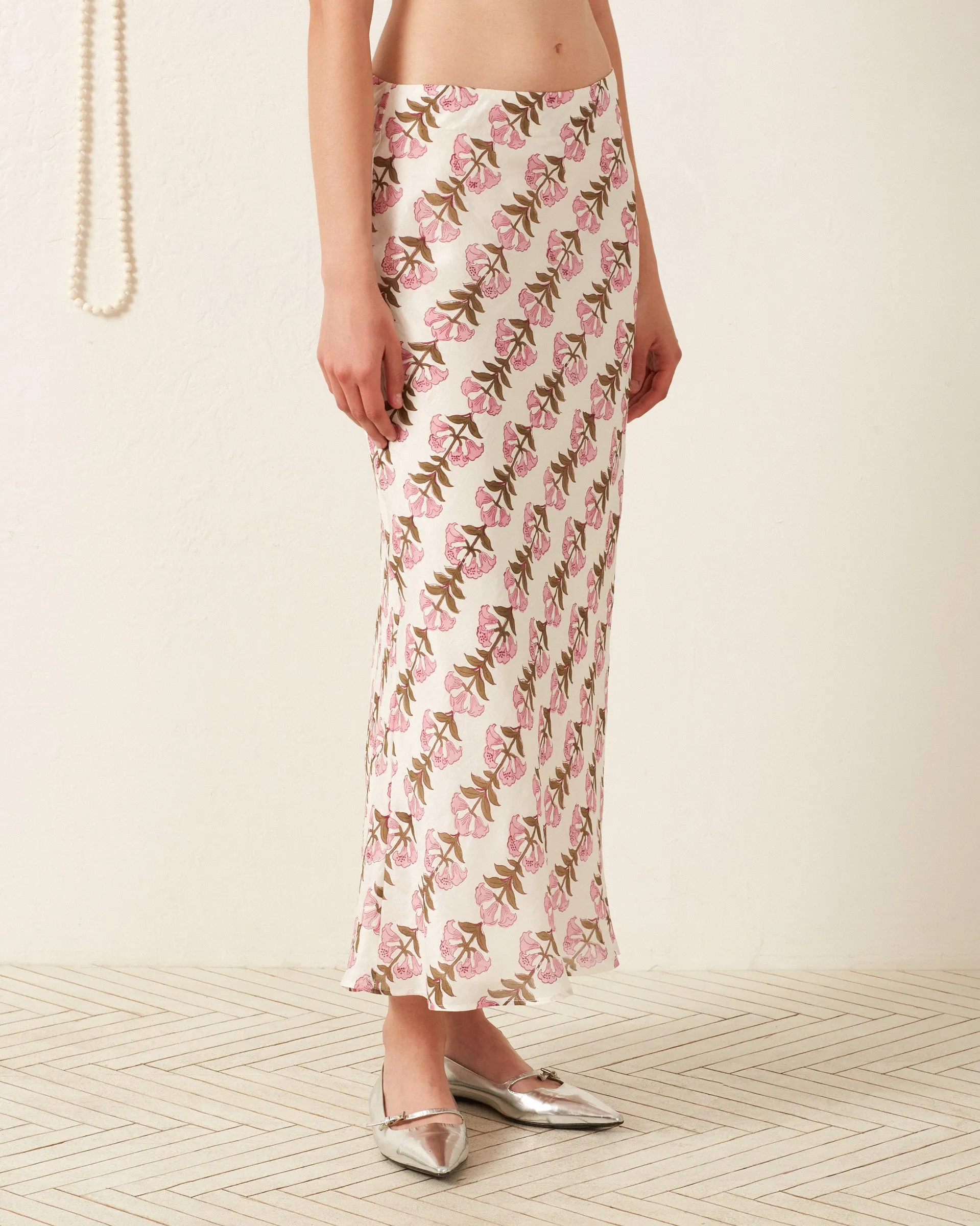 Lyra Trumpet Lily Silk Skirt sold by Alix of Bohemia product image thumbnail 3