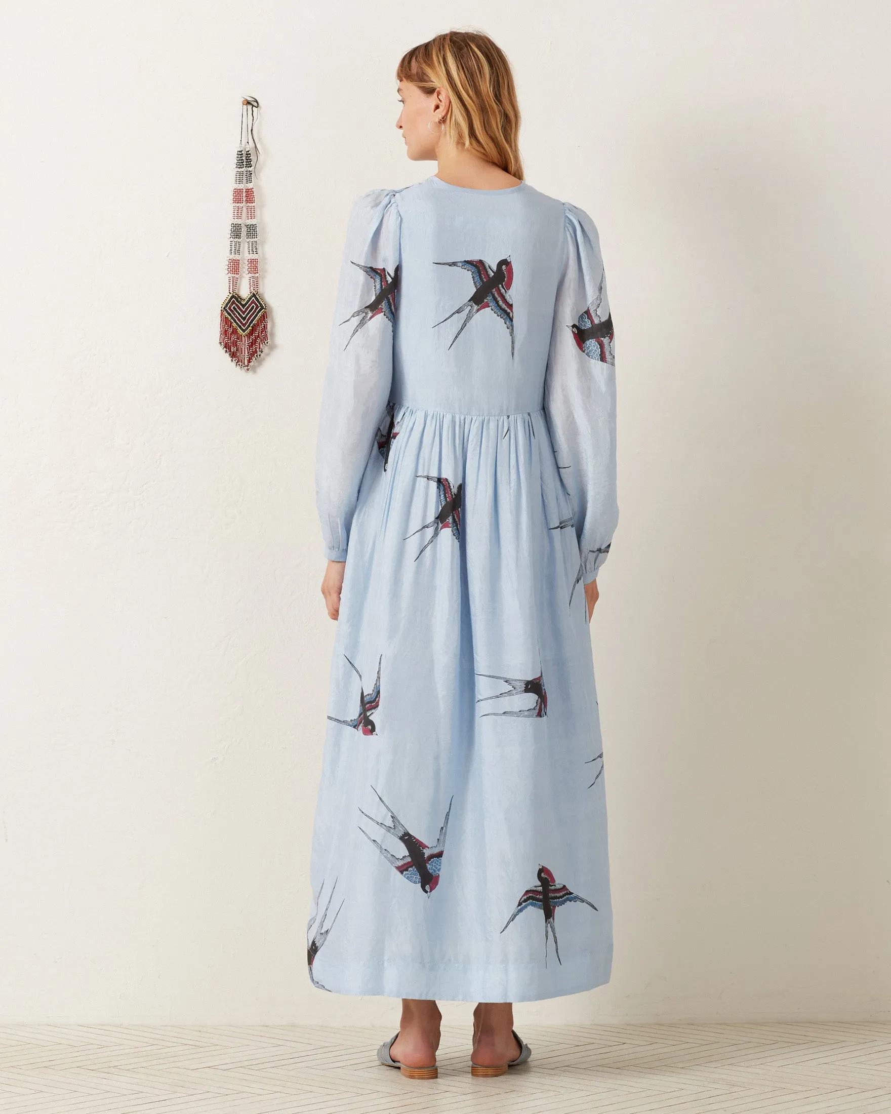 Winifred Swallow Silk Dress sold by Alix of Bohemia product image thumbnail 4