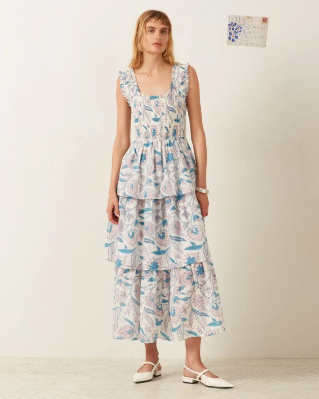 Erin Blue Valentine Dress made by Alix of Bohemia