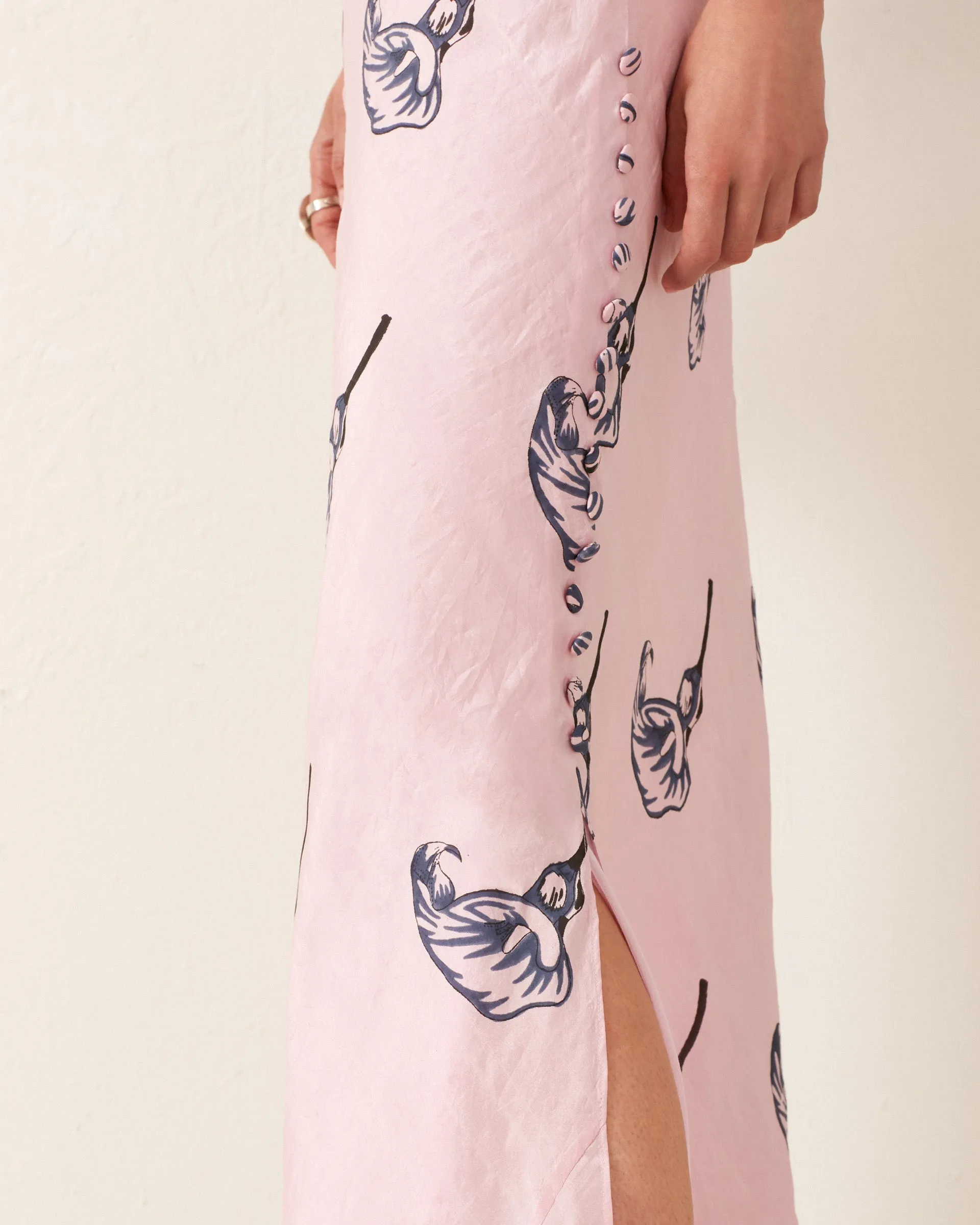 Athens Pink Calla Lily Dress sold by Alix of Bohemia product image thumbnail 5