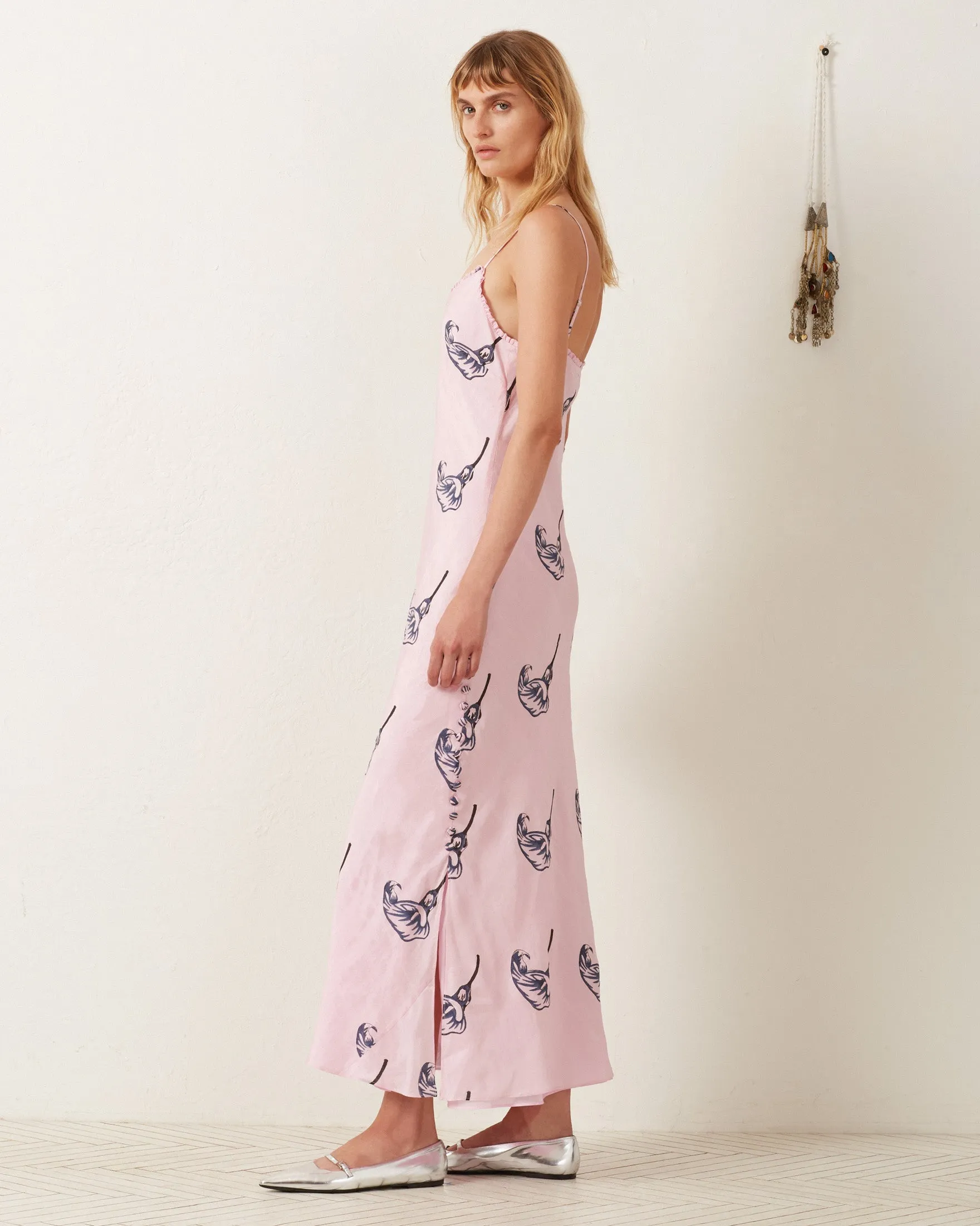 Athens Pink Calla Lily Dress sold by Alix of Bohemia product image thumbnail 2