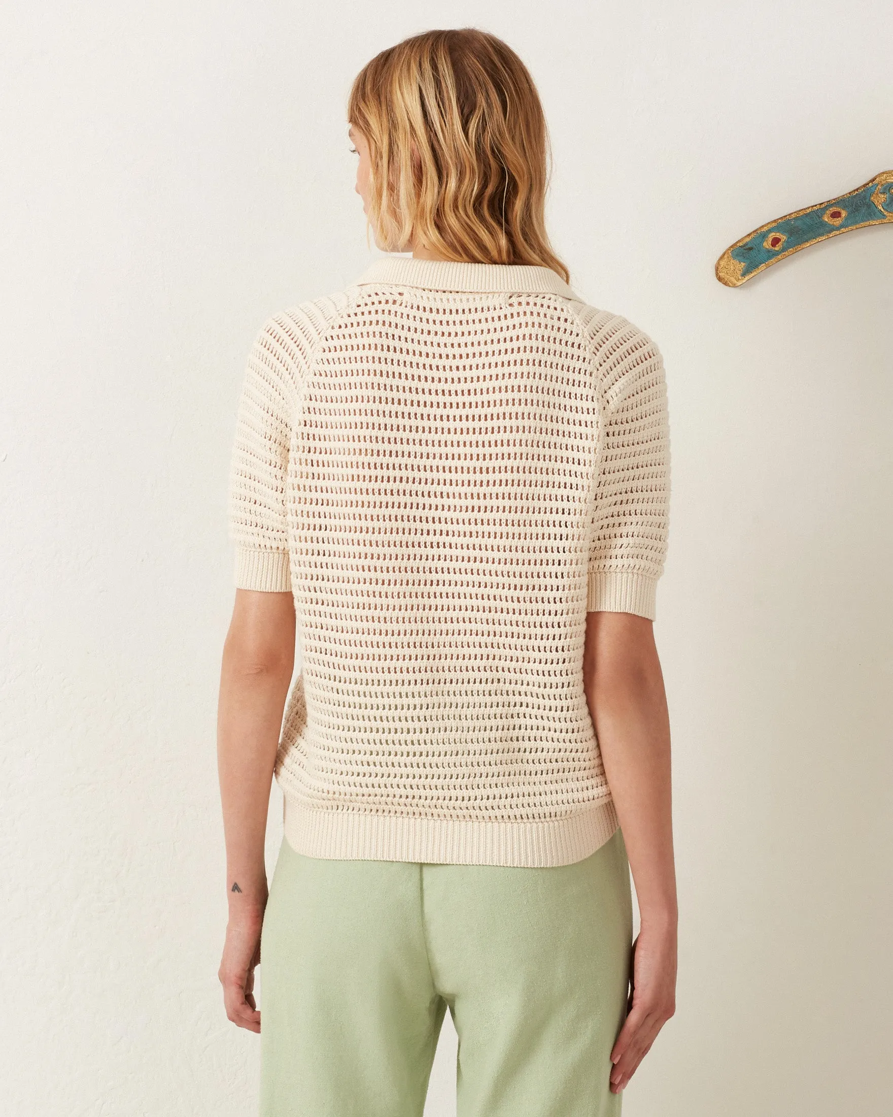 Lessi Oyster Crochet Top sold by Alix of Bohemia product image thumbnail 5