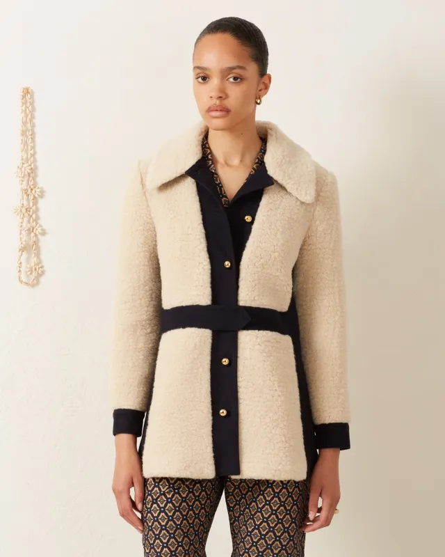 Lydia Desert Sand Coat made by Alix of Bohemia