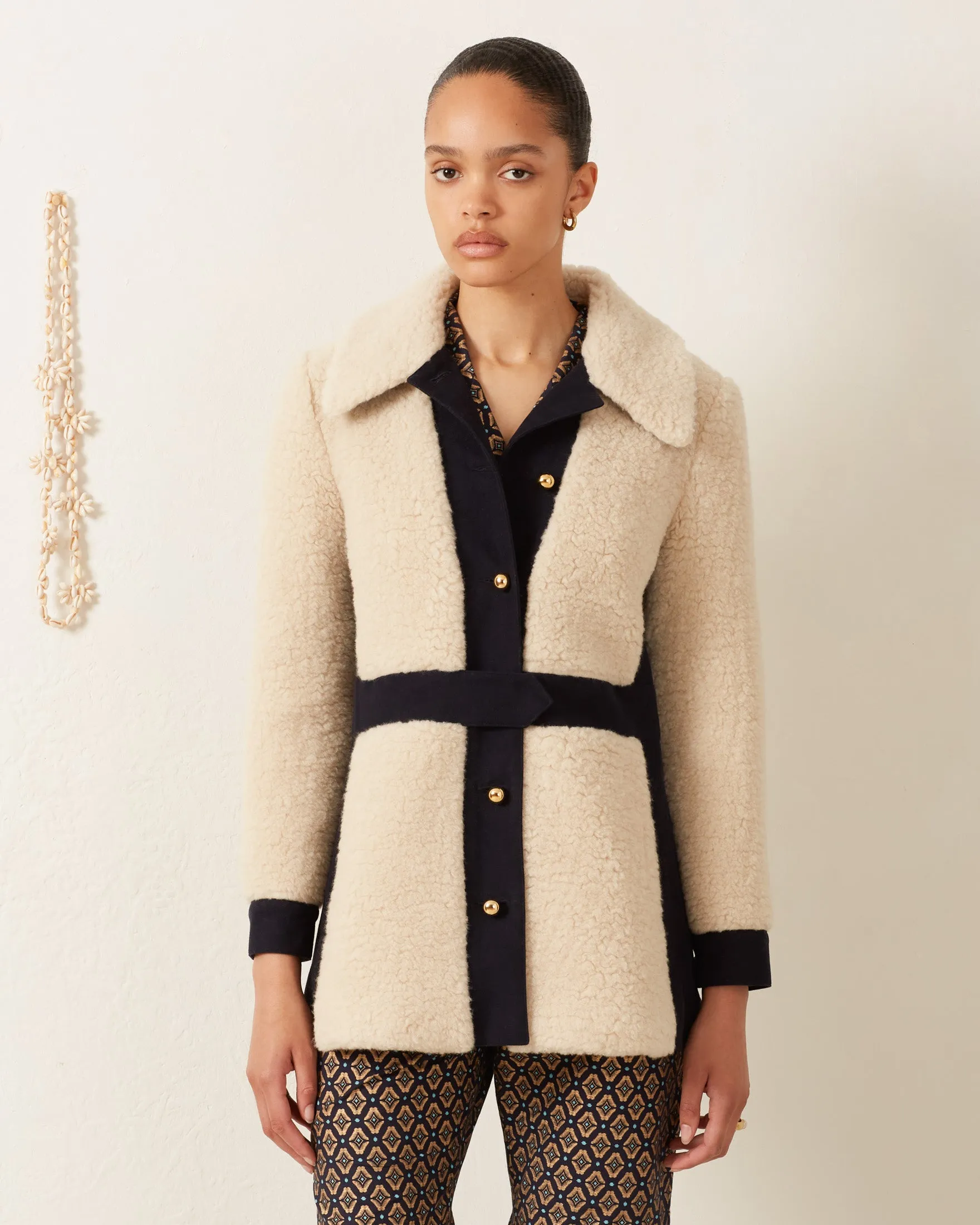 Lydia Desert Sand Coat sold by Alix of Bohemia