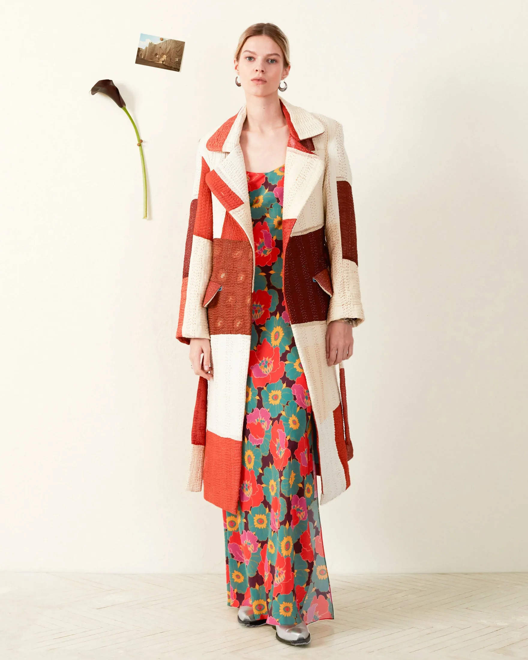 Officer Almond Kantha Coat sold by Alix of Bohemia