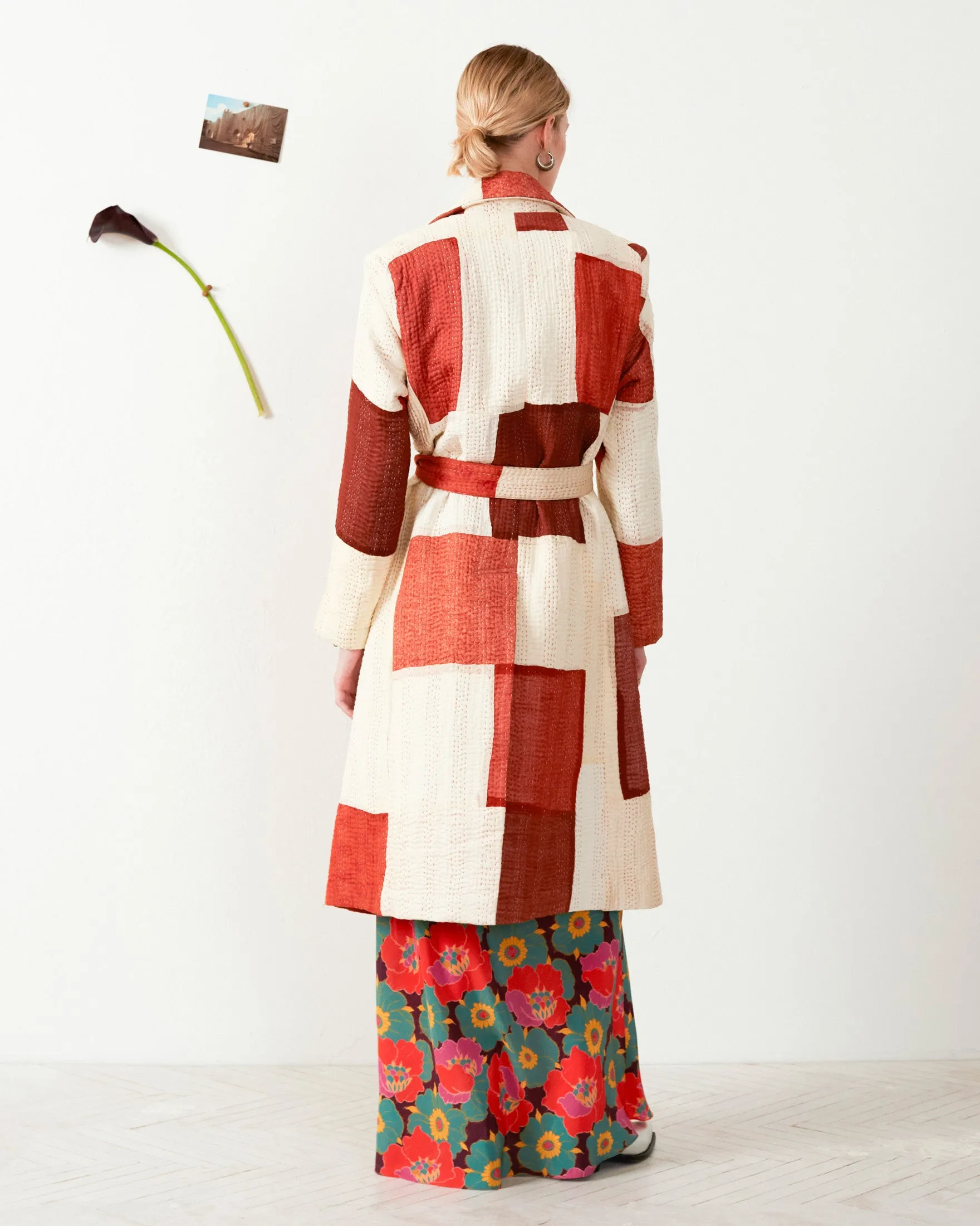 Officer Almond Kantha Coat sold by Alix of Bohemia product image thumbnail 3