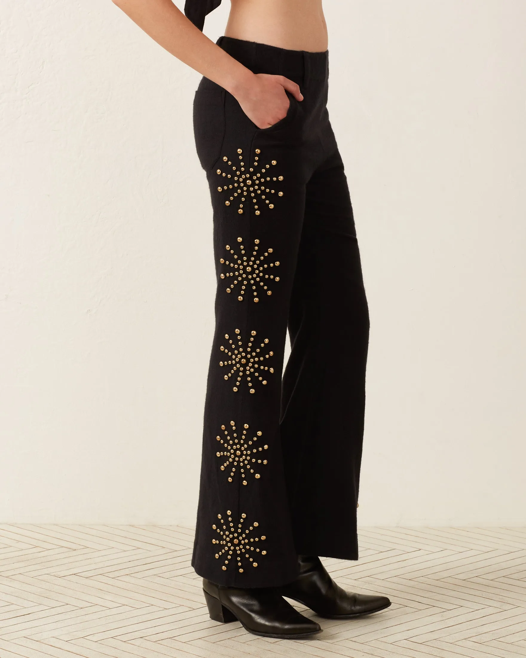 Charlie Casino Stud Pant sold by Alix of Bohemia