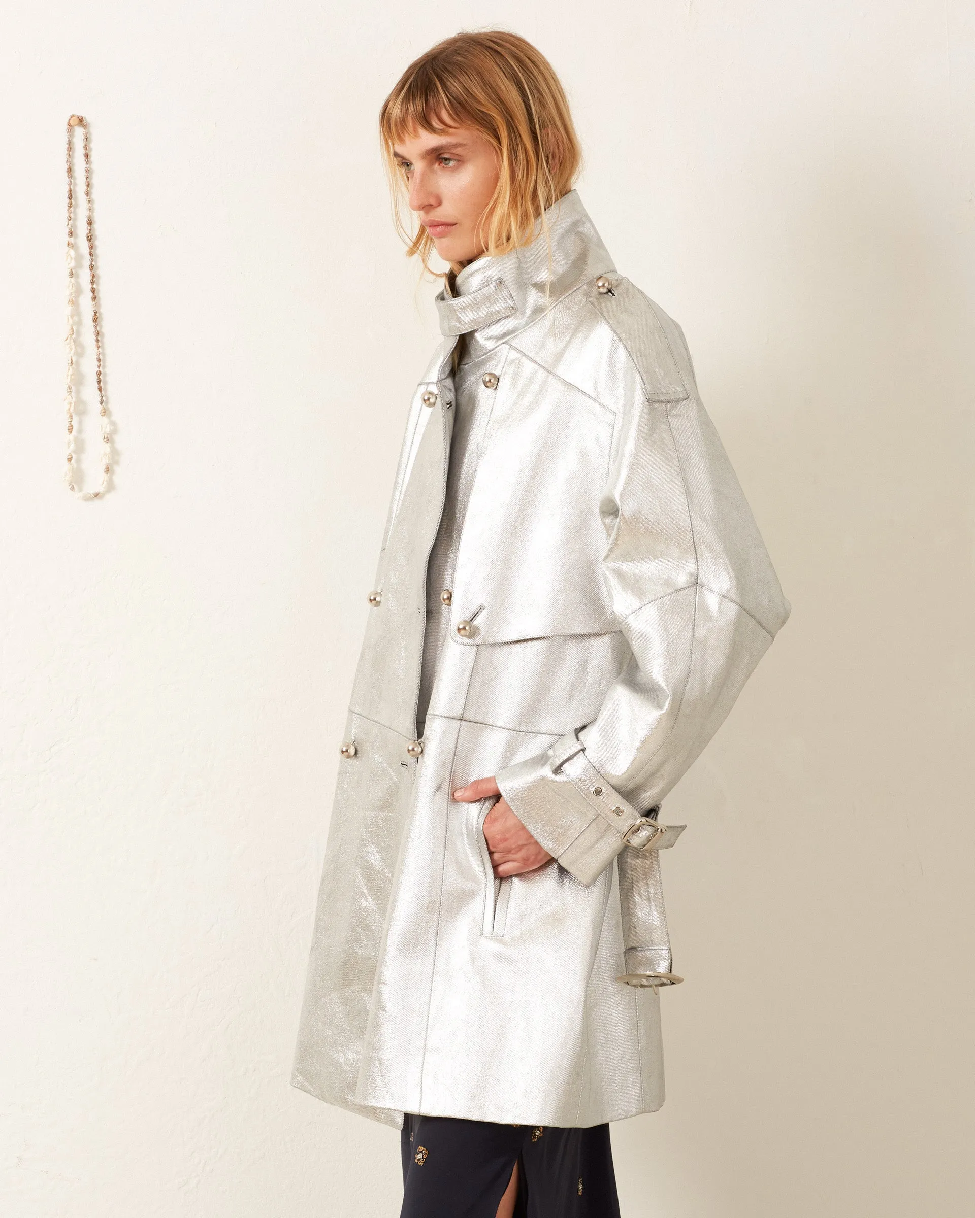 Jackson Silver Denim Jacket sold by Alix of Bohemia product image thumbnail 3