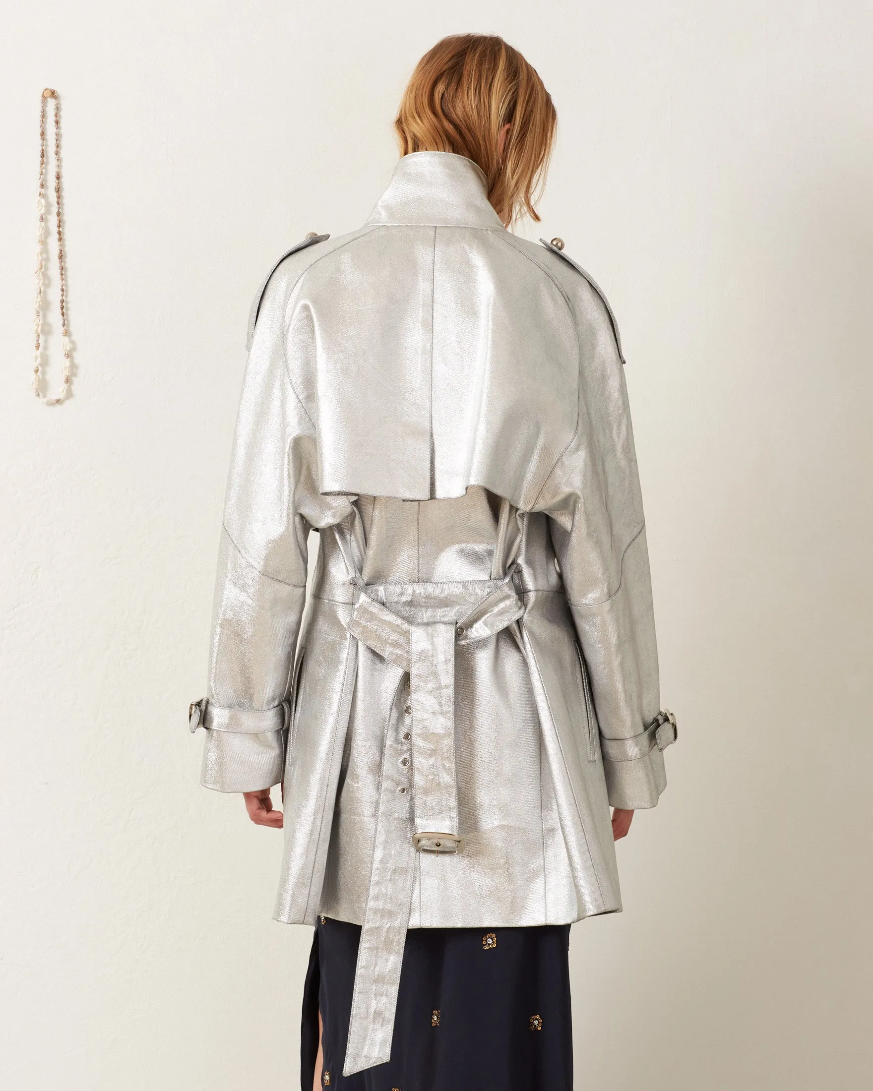 Jackson Silver Denim Jacket sold by Alix of Bohemia product image thumbnail 5