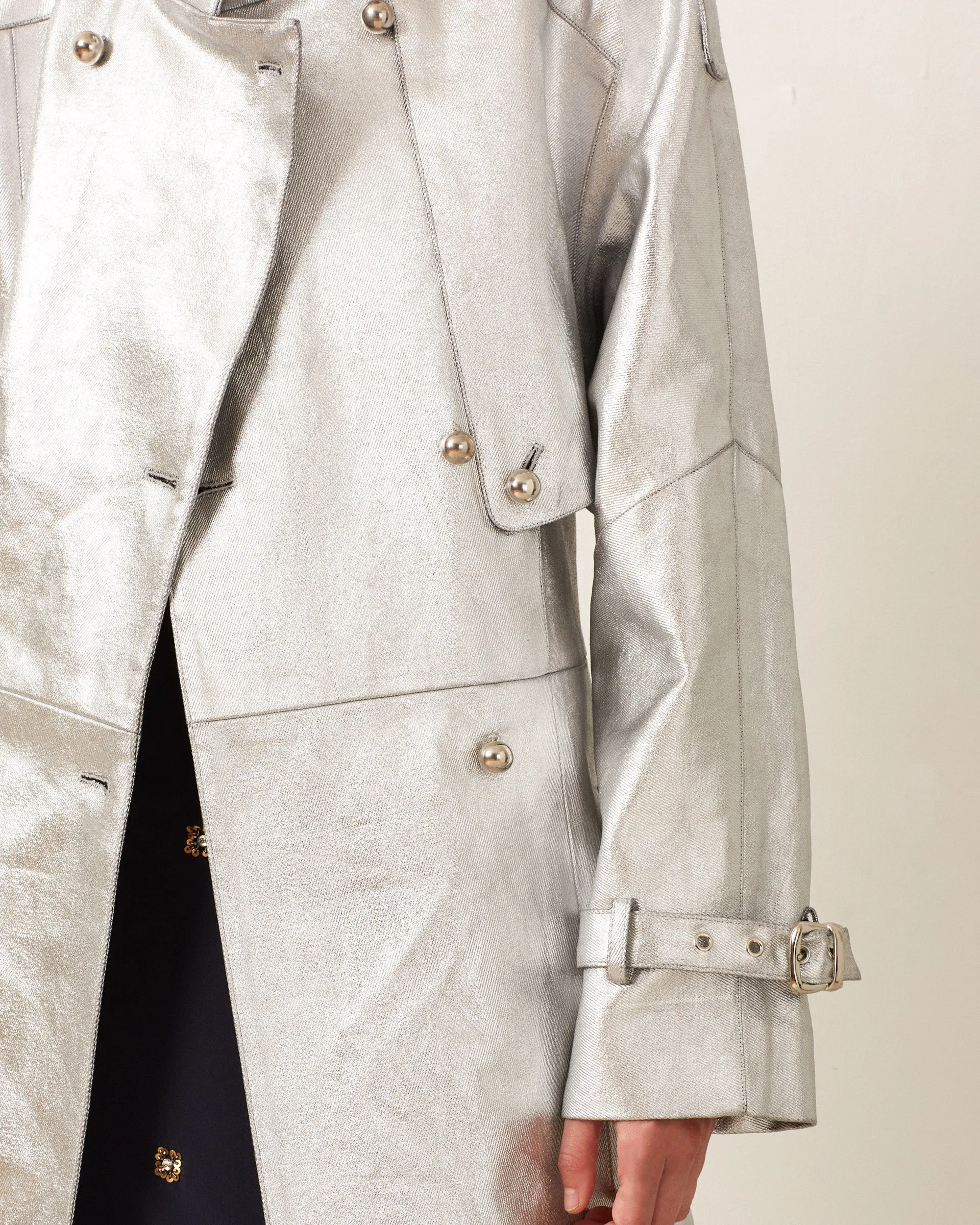 Jackson Silver Denim Jacket sold by Alix of Bohemia product image thumbnail 4