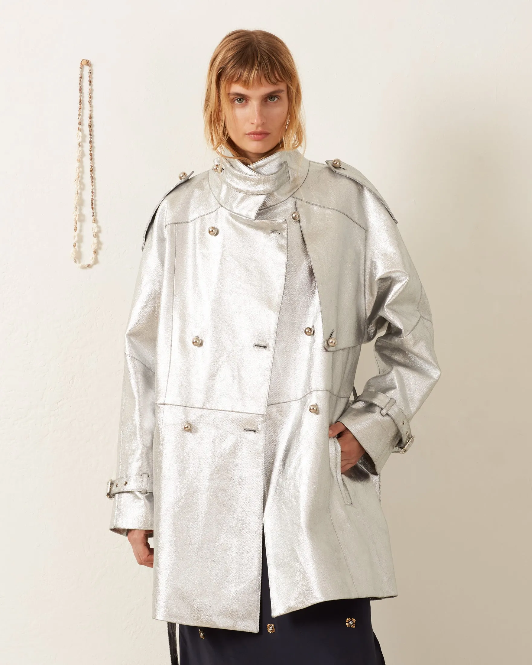 Jackson Silver Denim Jacket sold by Alix of Bohemia