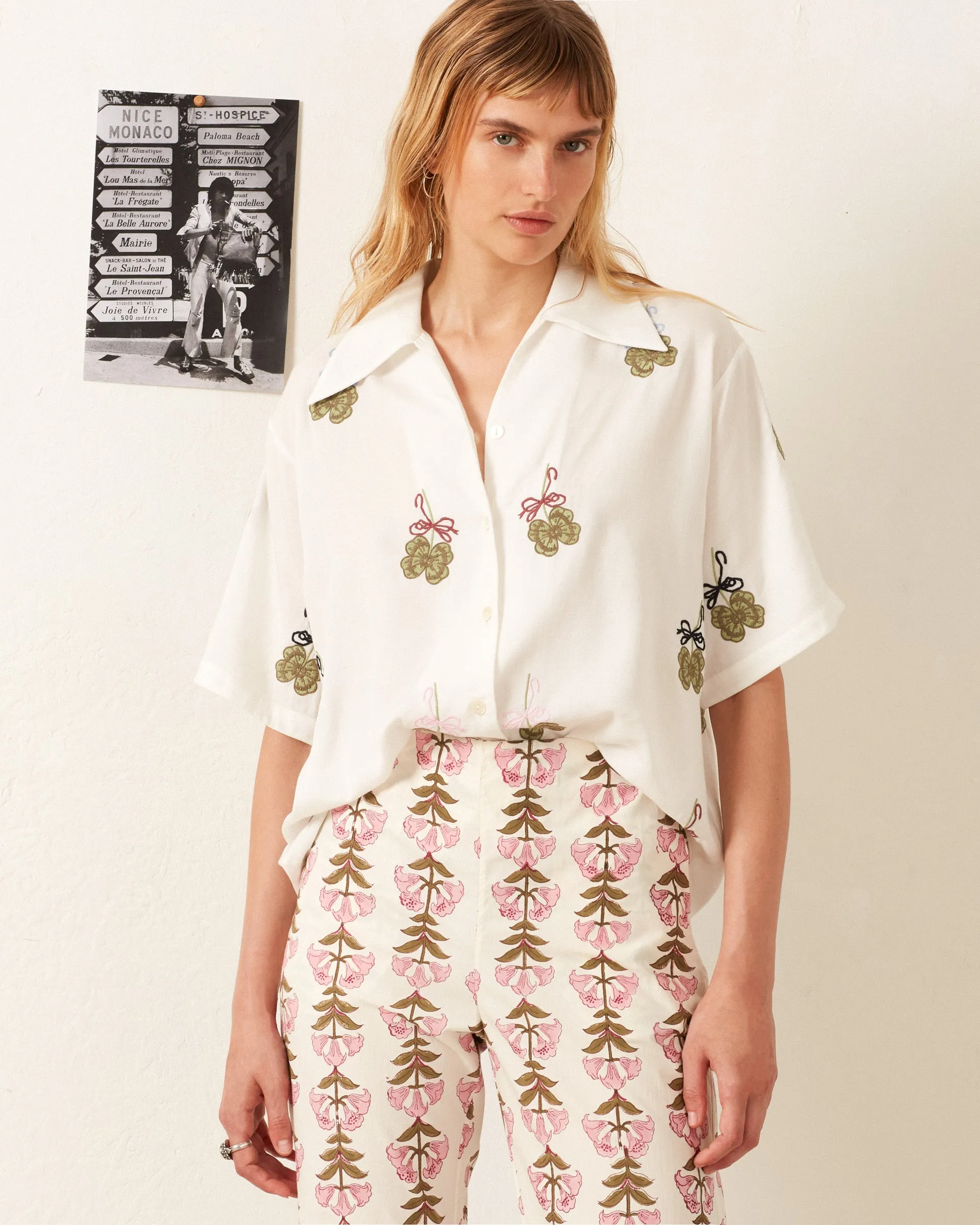 Stevie Lucky Clover Shirt sold by Alix of Bohemia product image thumbnail 4