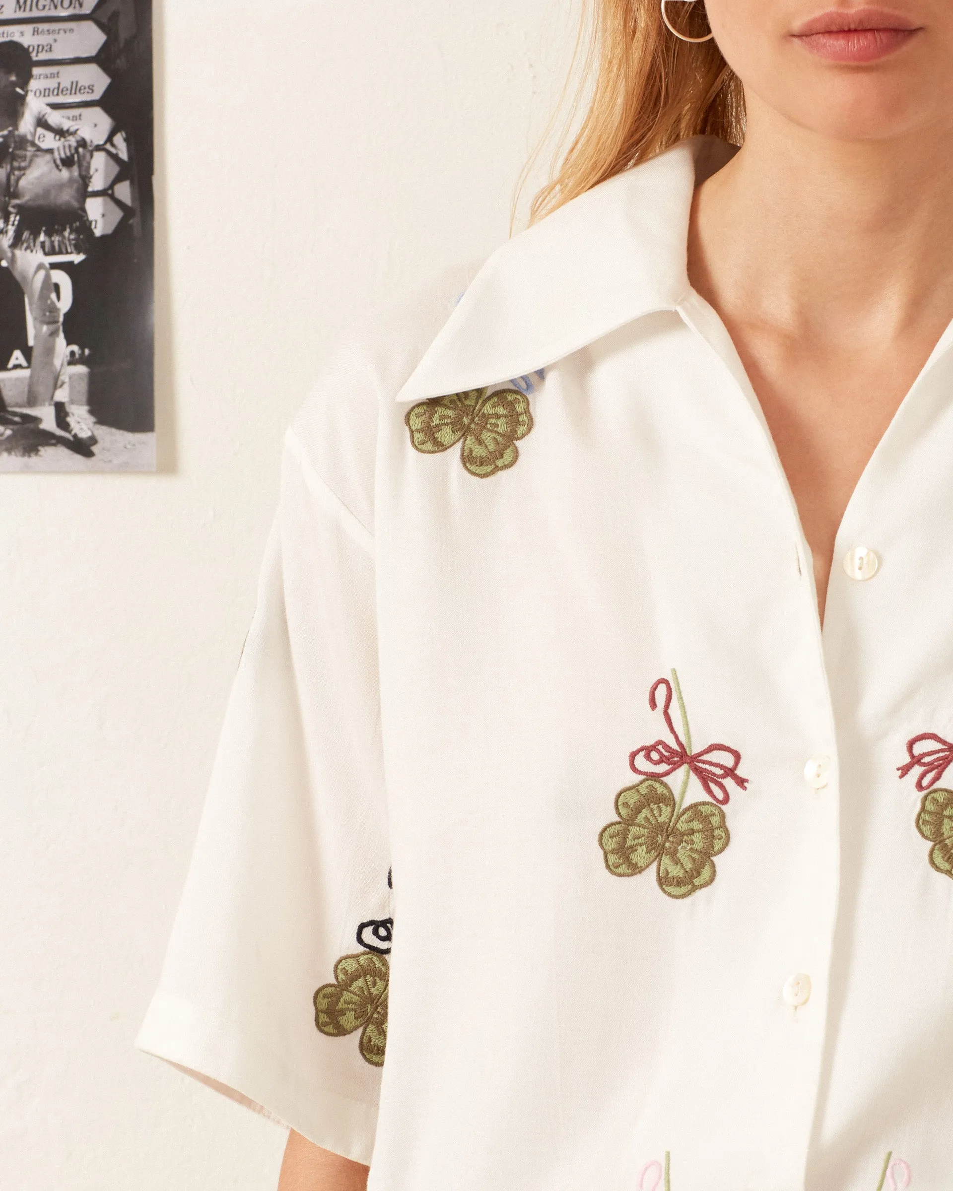 Stevie Lucky Clover Shirt sold by Alix of Bohemia product image thumbnail 3