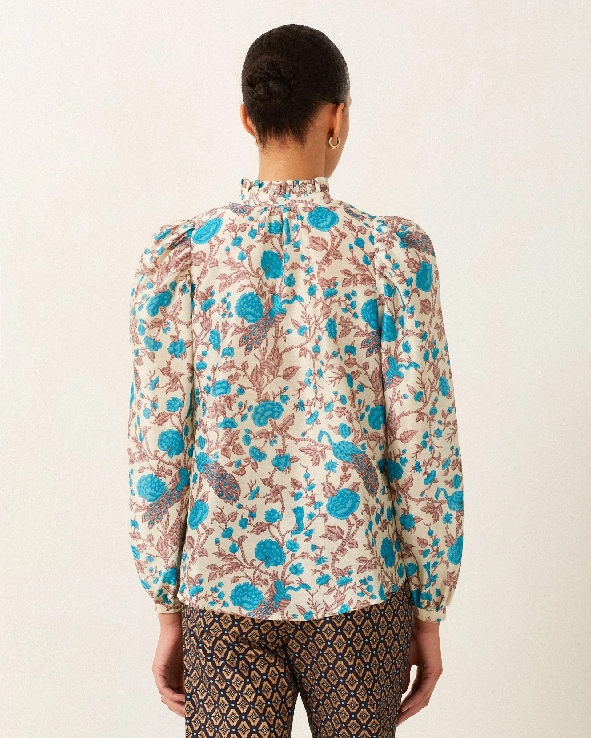 Annabel Peacock Plume Shirt sold by Alix of Bohemia product image thumbnail 4