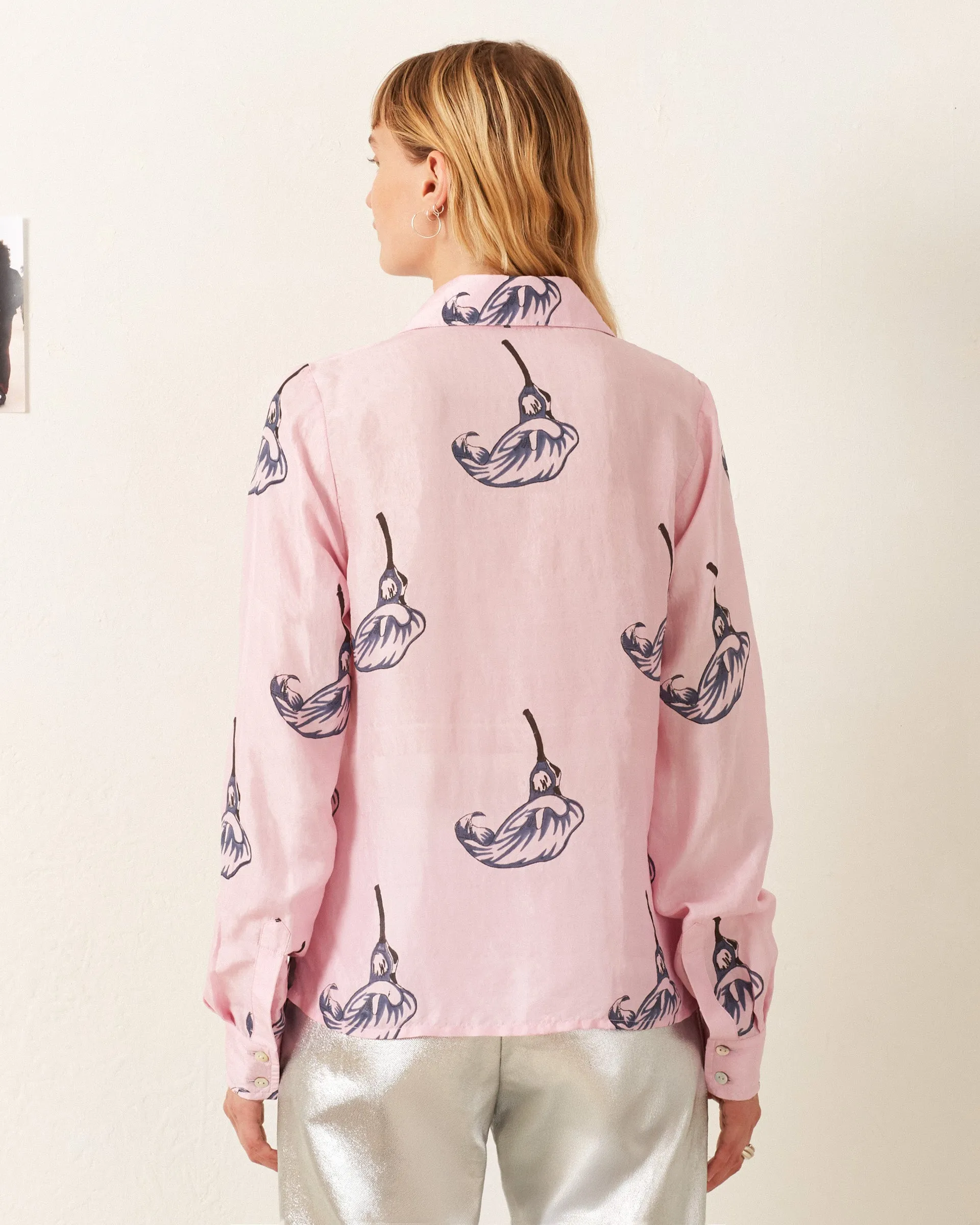 Dolly Pink Calla Lily Shirt sold by Alix of Bohemia product image thumbnail 4