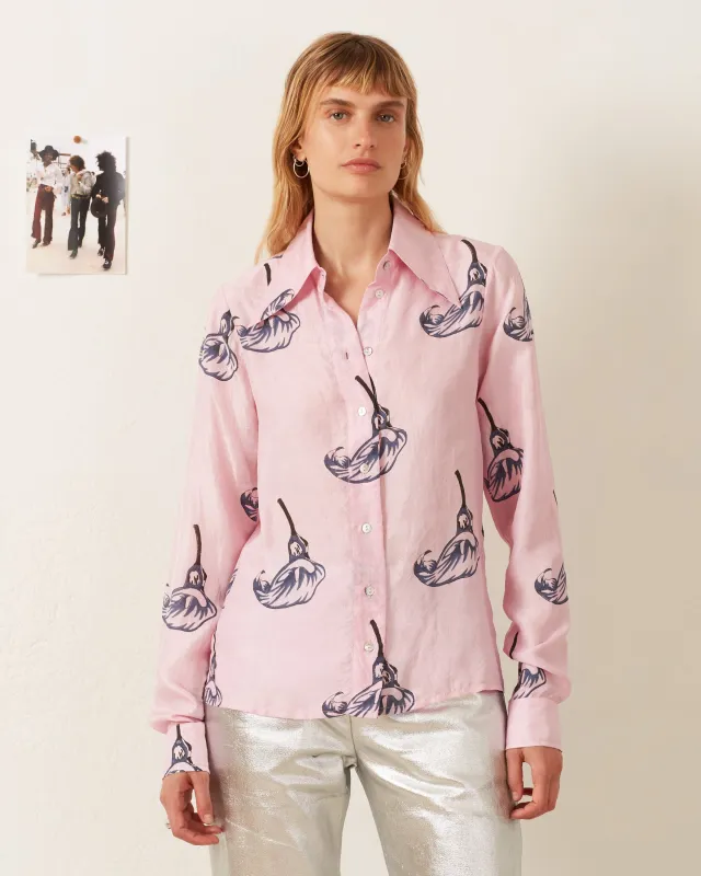 Dolly Pink Calla Lily Shirt sold by Alix of Bohemia