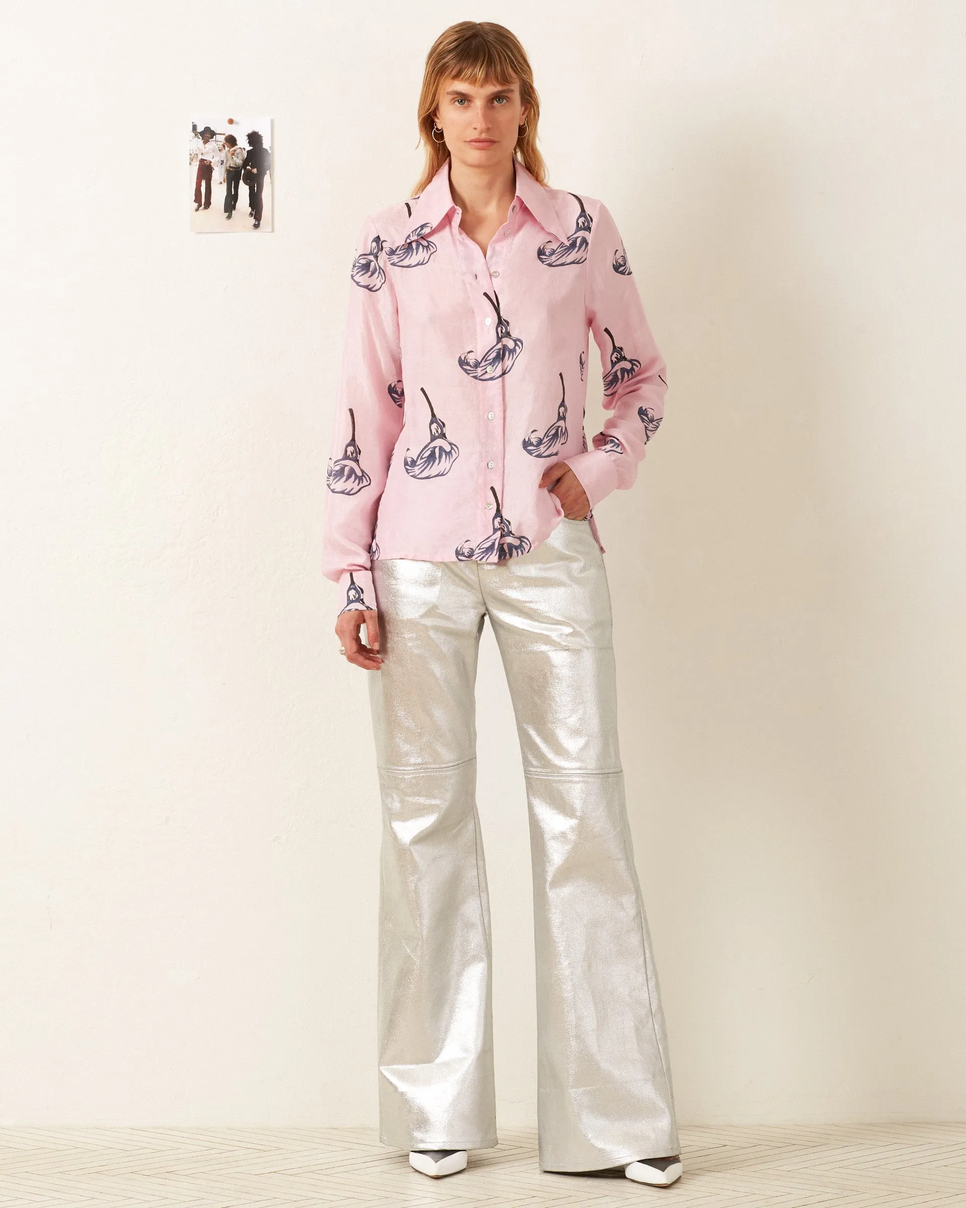 Dolly Pink Calla Lily Shirt sold by Alix of Bohemia product image thumbnail 5
