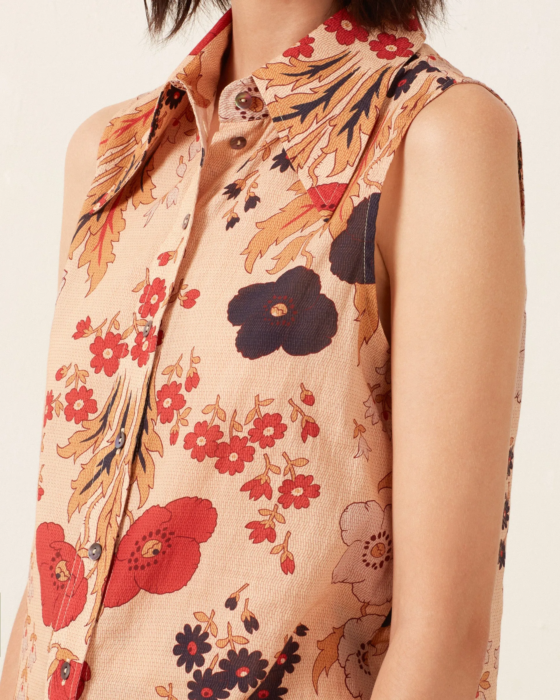 Joni Vintage Poppy Shirt sold by Alix of Bohemia product image thumbnail 2