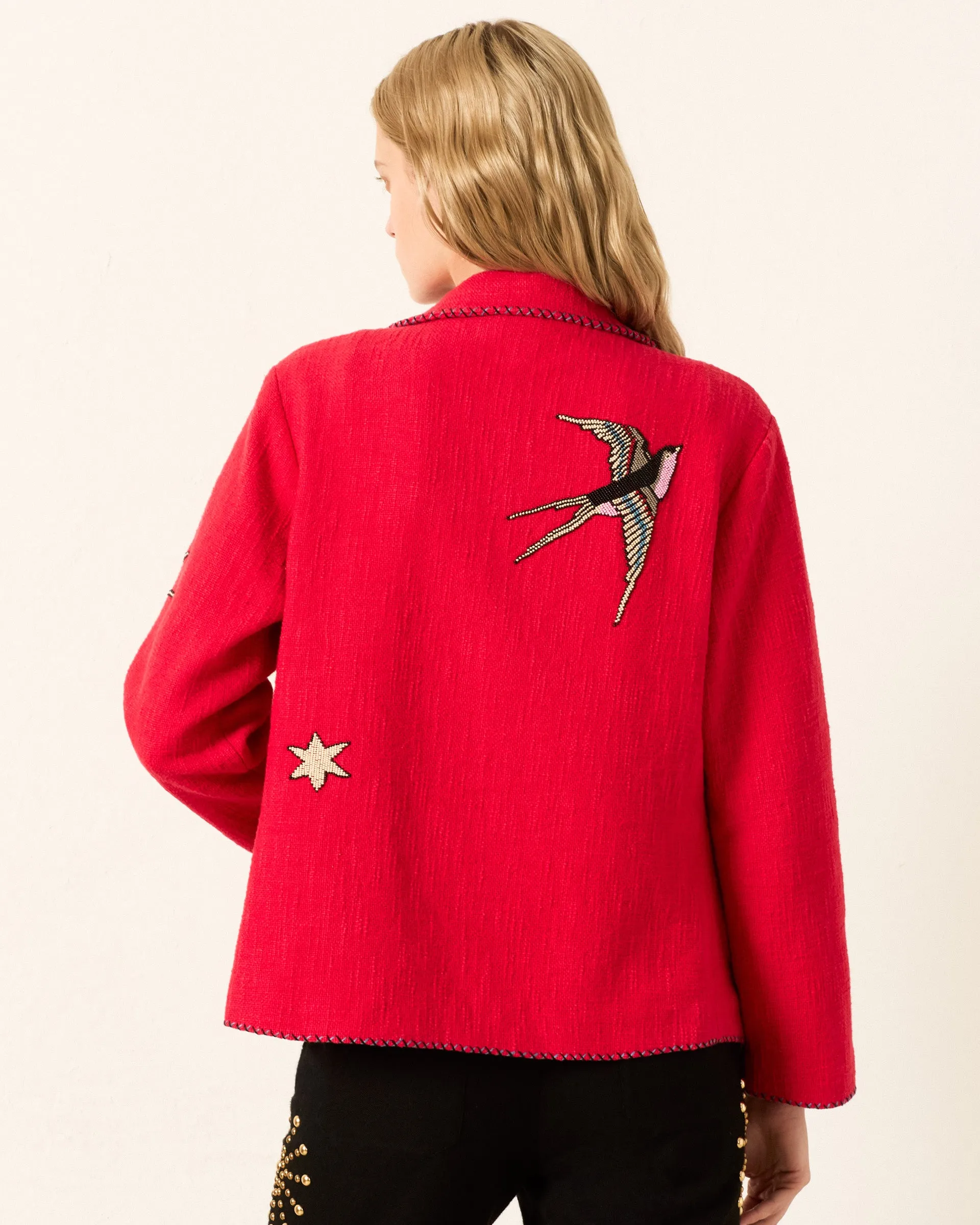 Francis Crimson Tattoo Jacket sold by Alix of Bohemia product image thumbnail 5