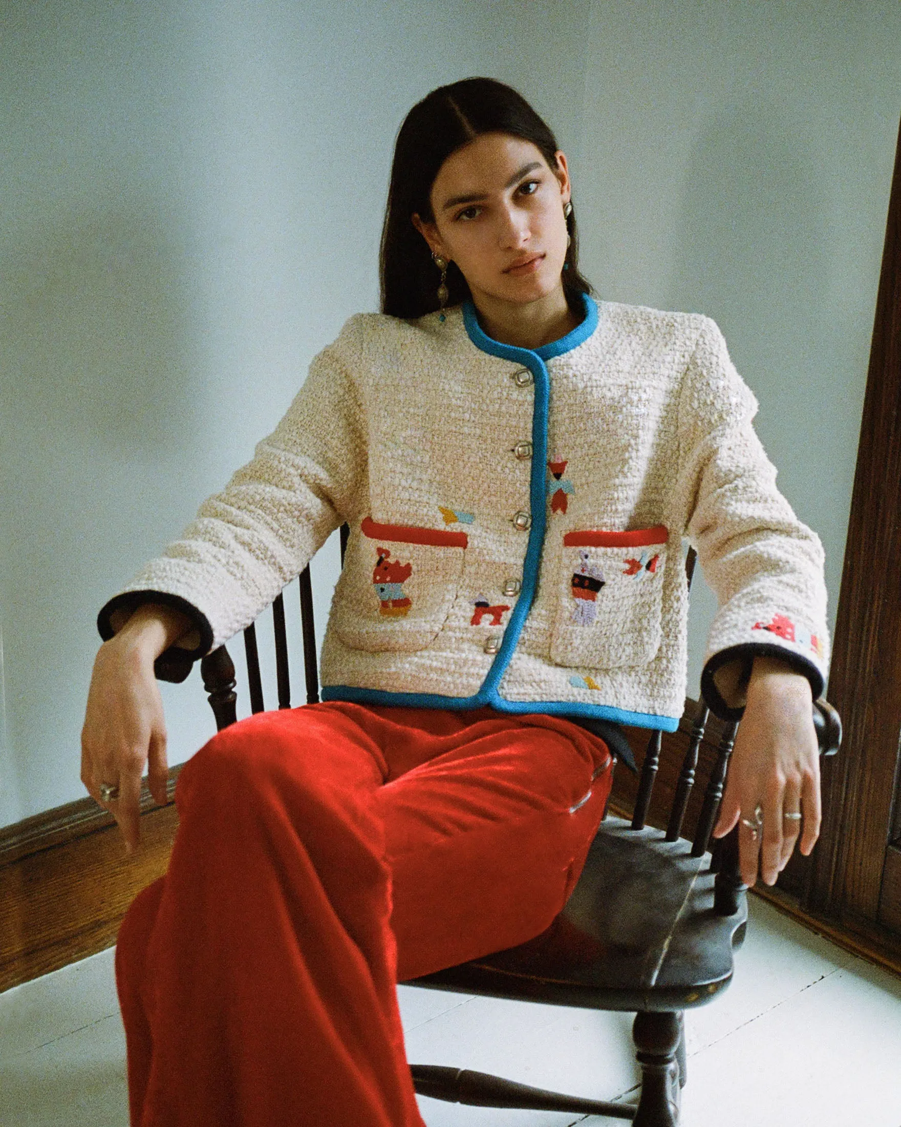 Charlie Cherry Velvet Pant sold by Alix of Bohemia product image thumbnail 2