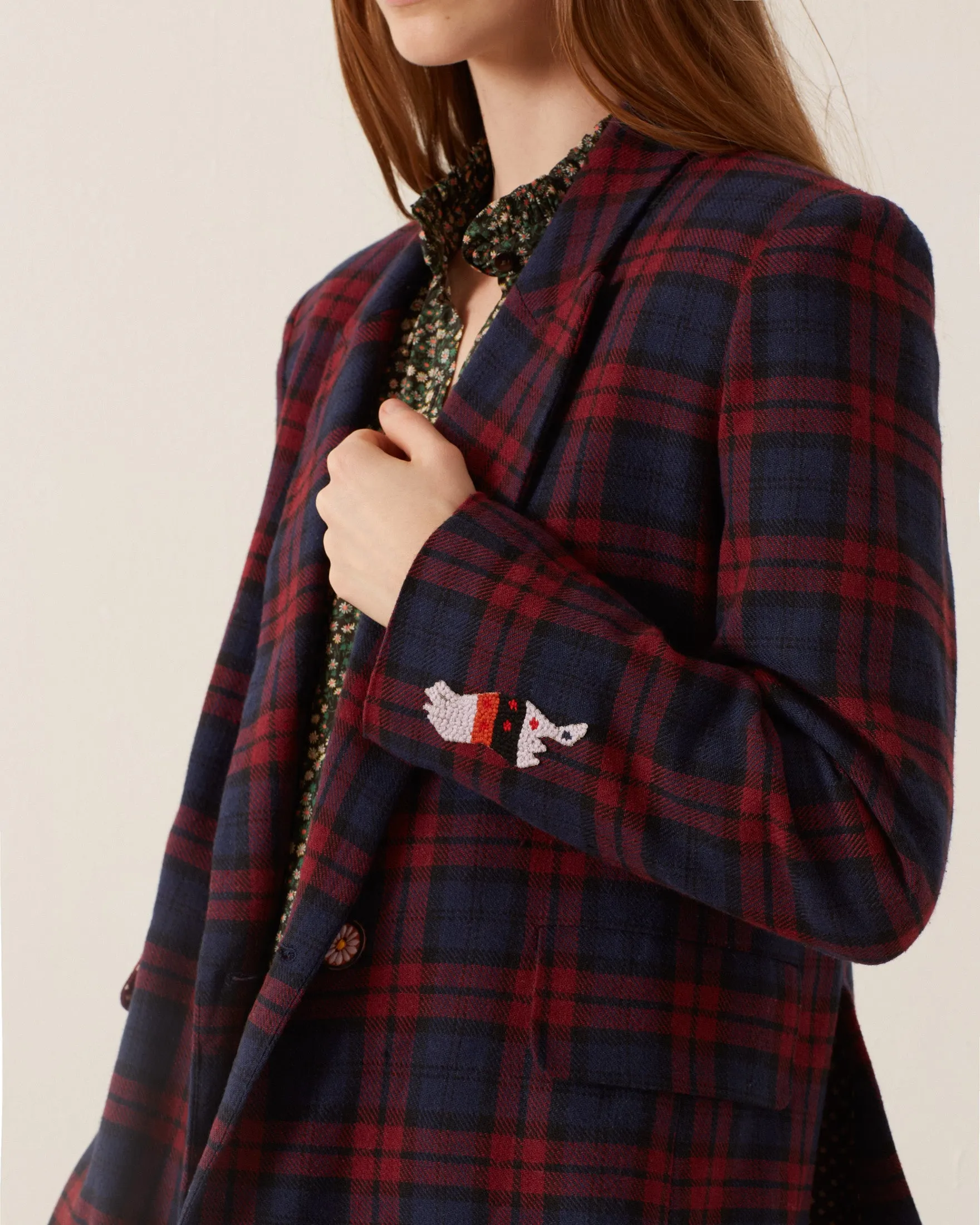 Dree Berry Plaid Blazer sold by Alix of Bohemia product image thumbnail 4