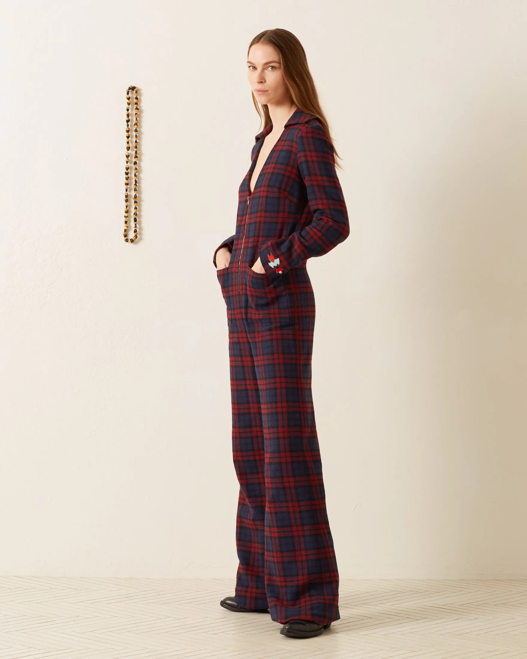 Louisa Berry Plaid Jumpsuit sold by Alix of Bohemia product image thumbnail 4