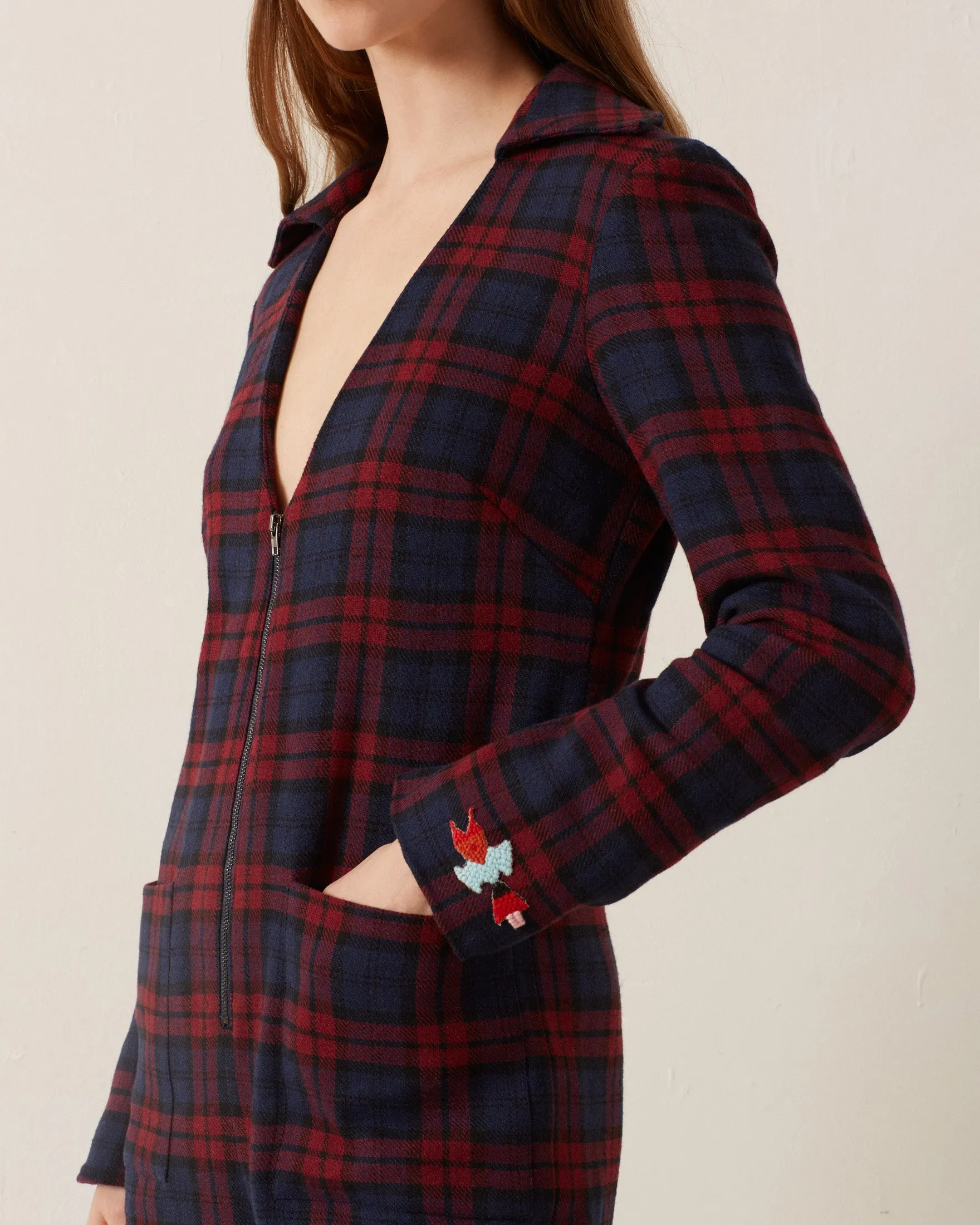 Louisa Berry Plaid Jumpsuit sold by Alix of Bohemia product image thumbnail 3