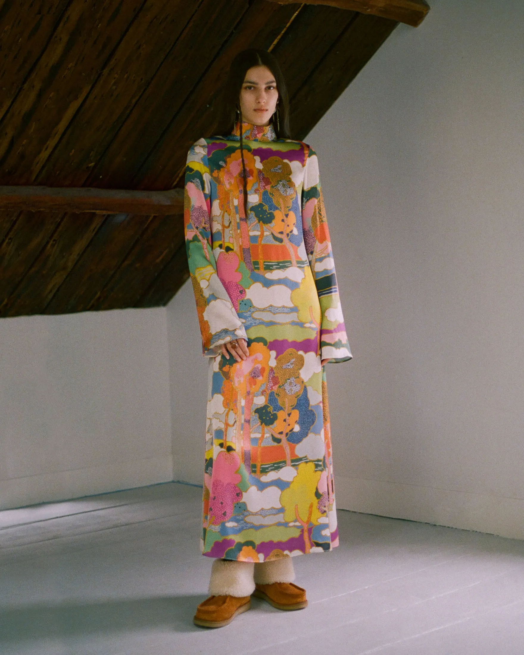 Nia Aurora Silk Dress sold by Alix of Bohemia product image thumbnail 2