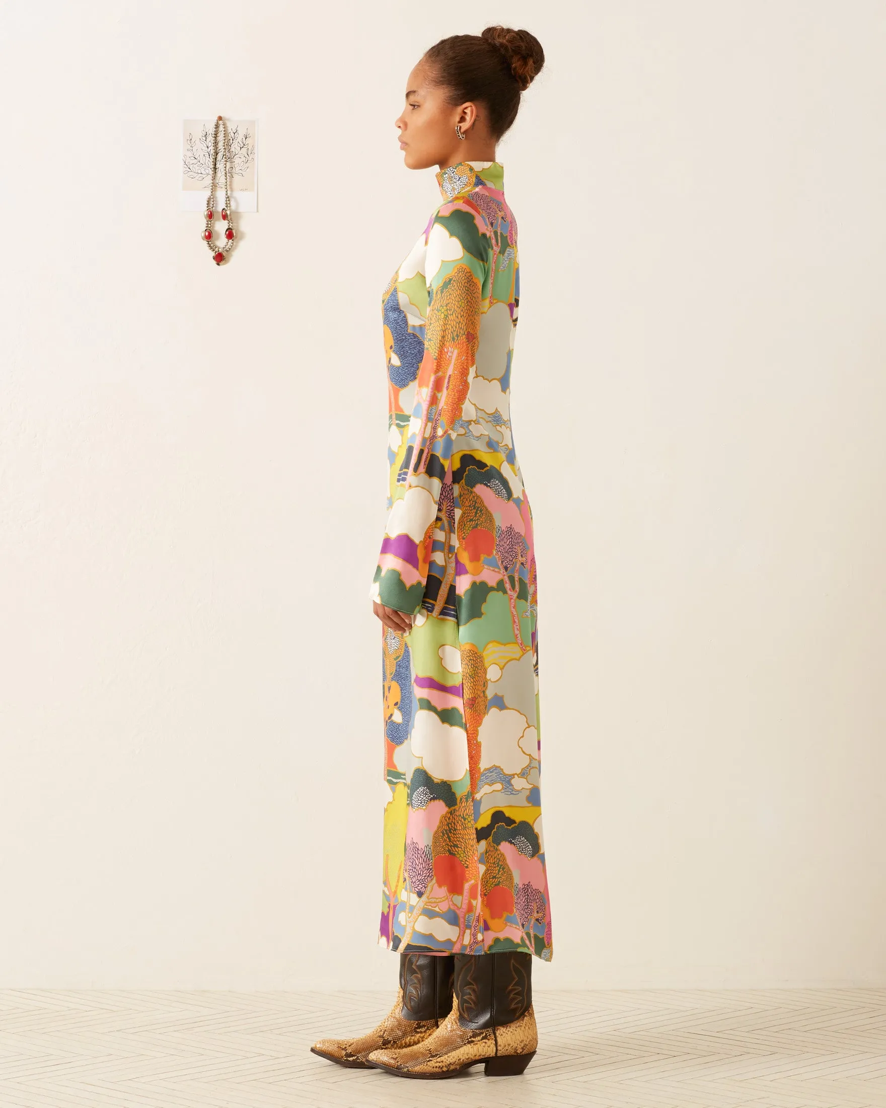 Nia Aurora Silk Dress sold by Alix of Bohemia product image thumbnail 4