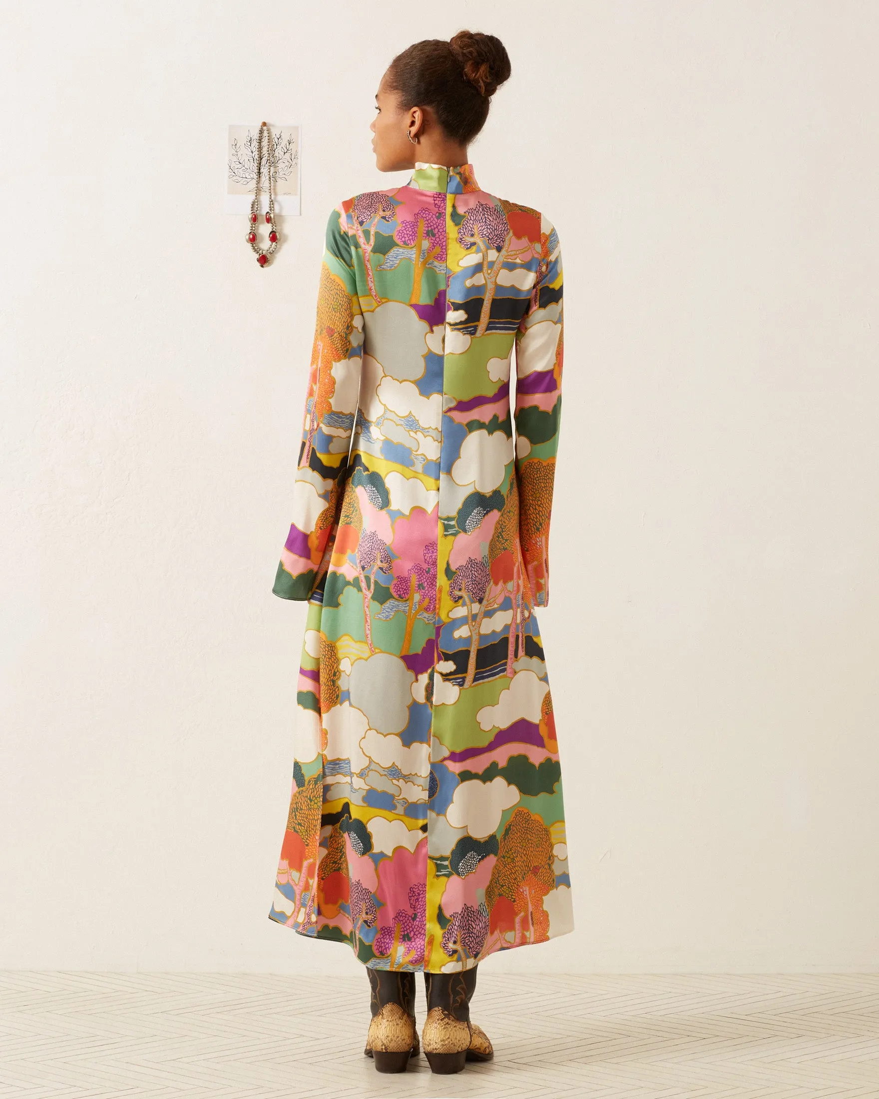 Nia Aurora Silk Dress sold by Alix of Bohemia product image thumbnail 5