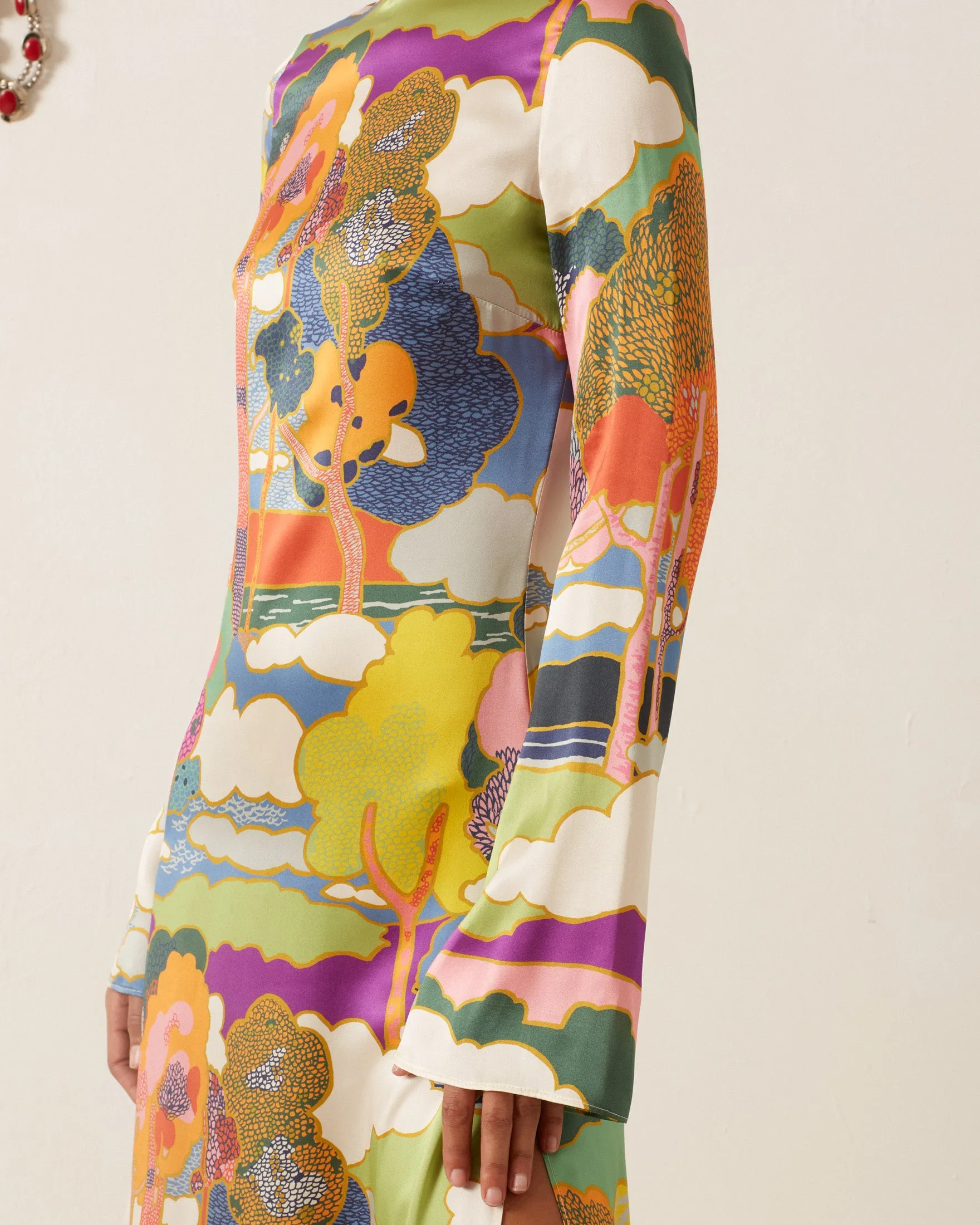 Nia Aurora Silk Dress sold by Alix of Bohemia product image thumbnail 3
