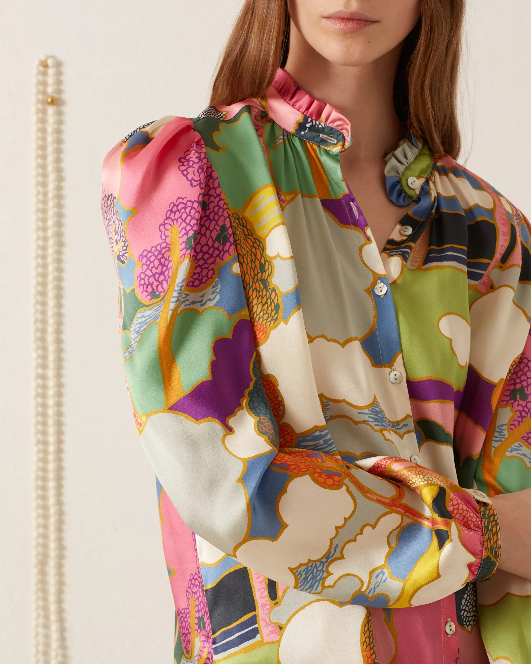 Annabel Aurora Silk Shirt sold by Alix of Bohemia product image thumbnail 2