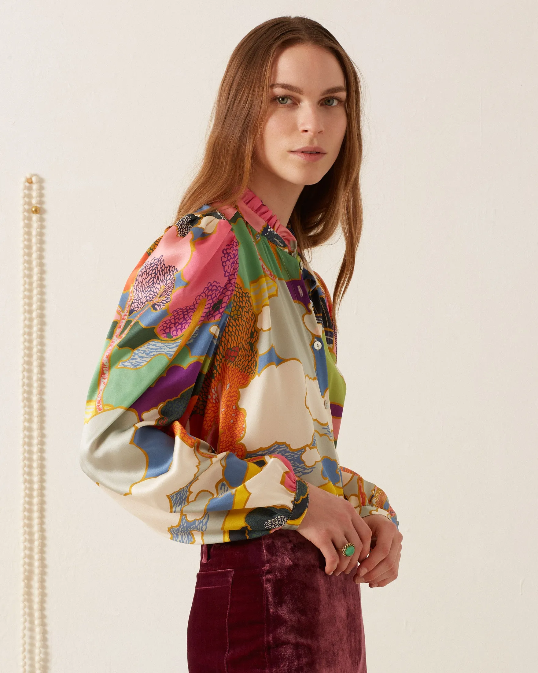 Annabel Aurora Silk Shirt sold by Alix of Bohemia product image thumbnail 4