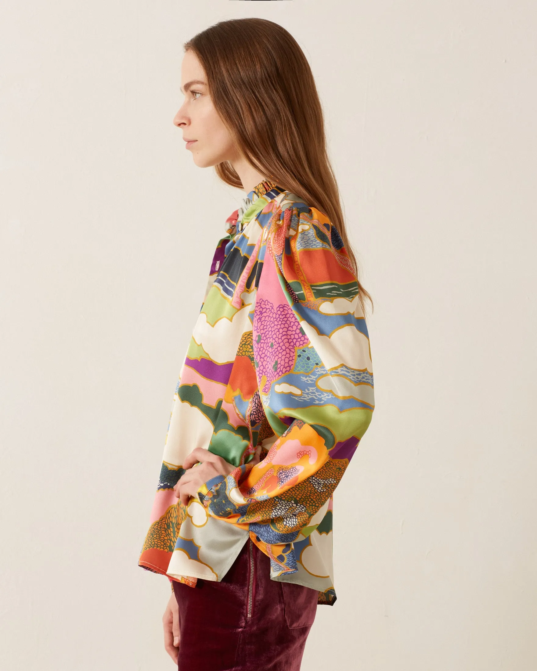 Annabel Aurora Silk Shirt sold by Alix of Bohemia product image thumbnail 3