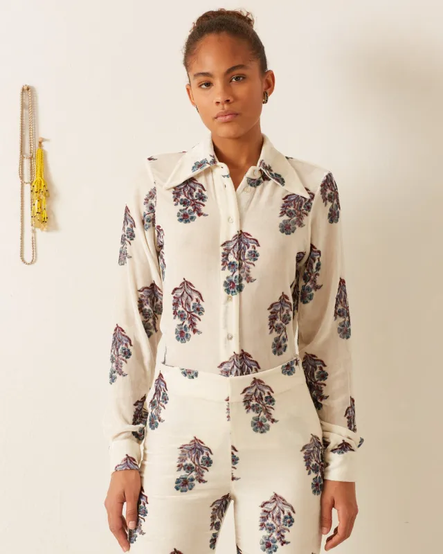 Dolly Azure Mirabilis Shirt made by Alix of Bohemia