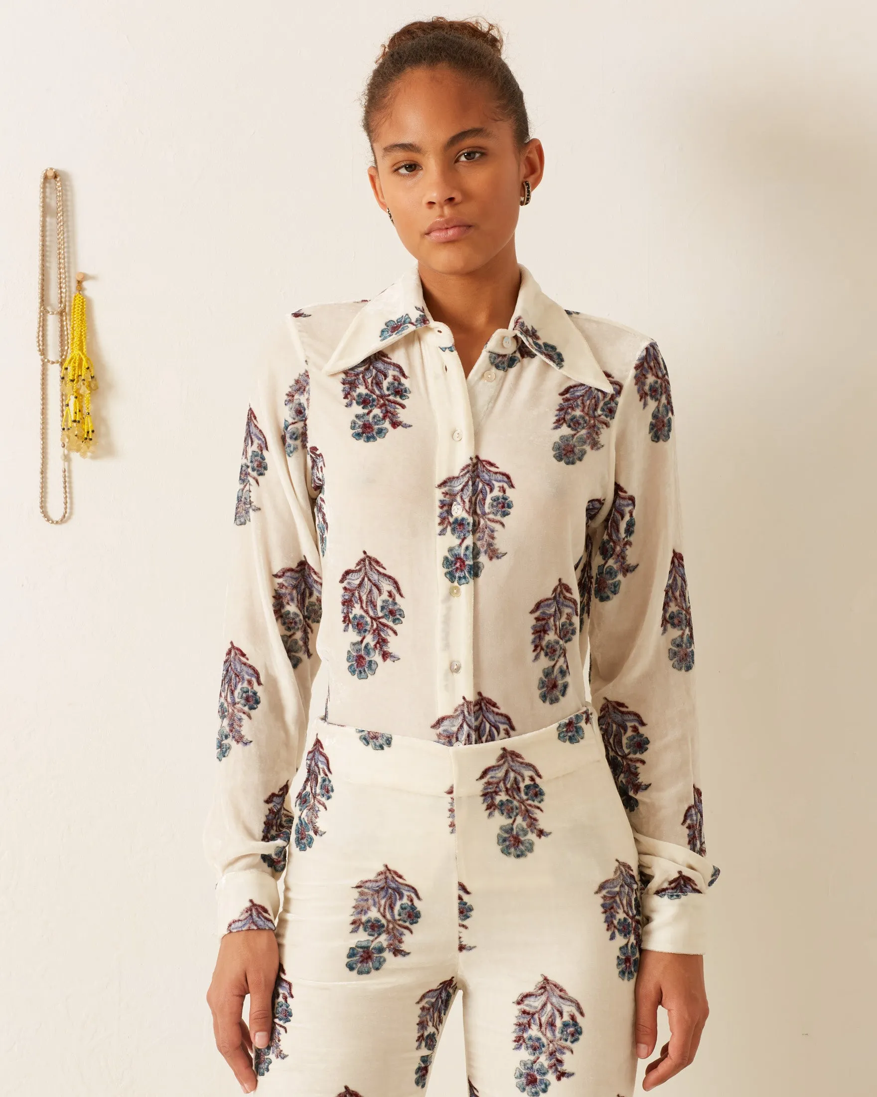 Dolly Azure Mirabilis Shirt sold by Alix of Bohemia