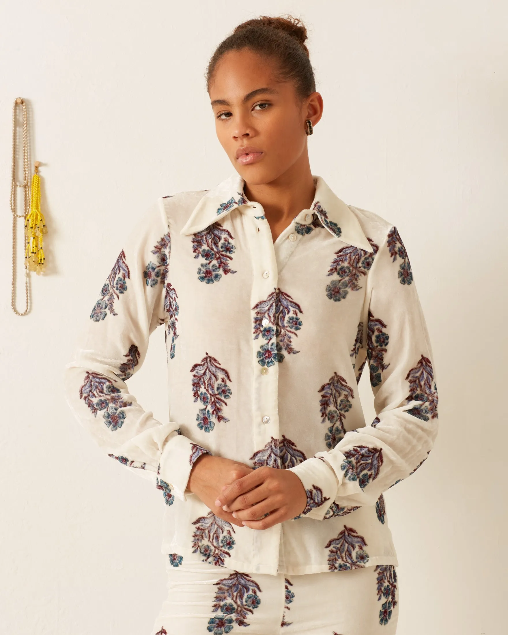 Dolly Azure Mirabilis Shirt sold by Alix of Bohemia product image thumbnail 2