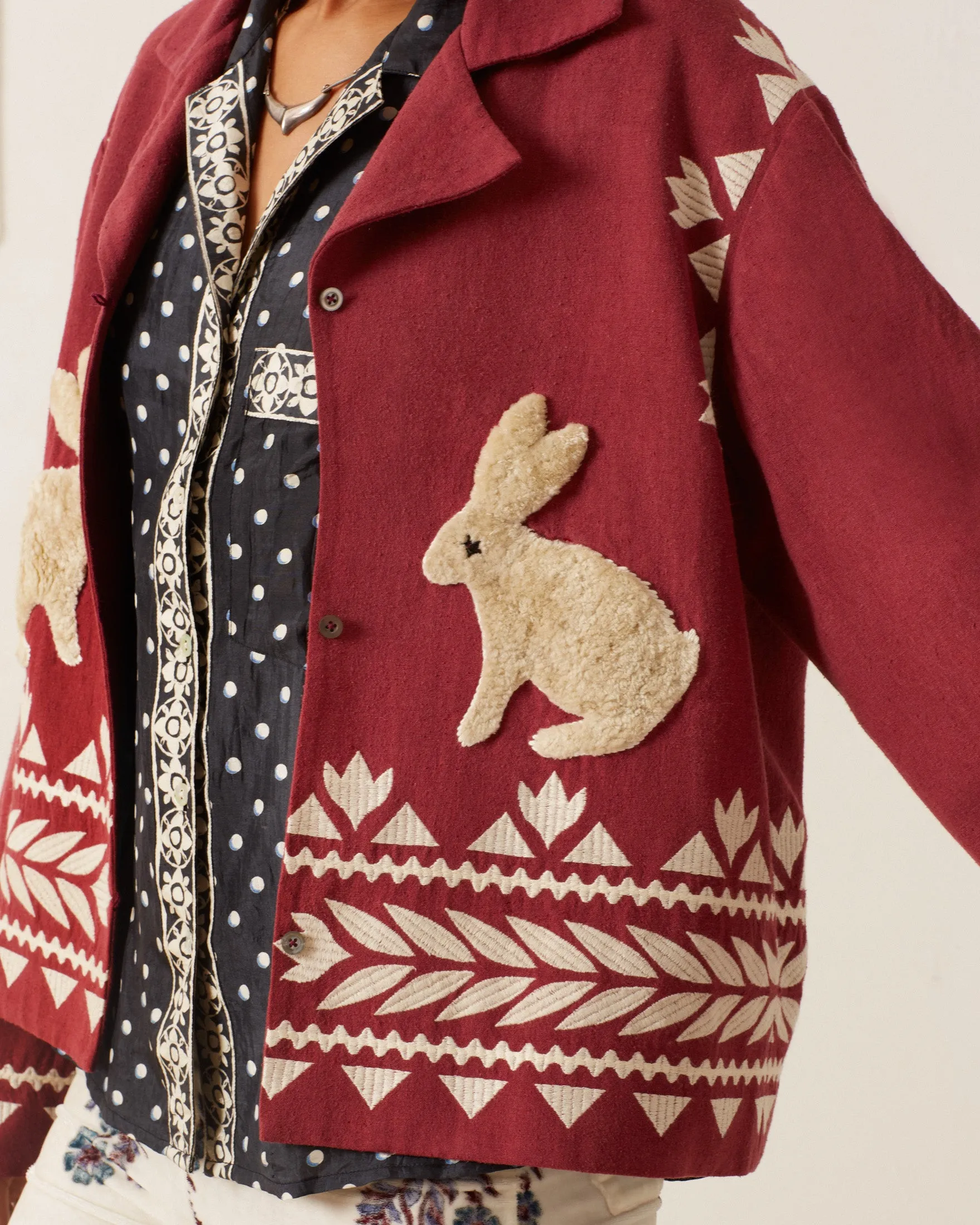 Western Plum Hare Jacket sold by Alix of Bohemia product image thumbnail 4