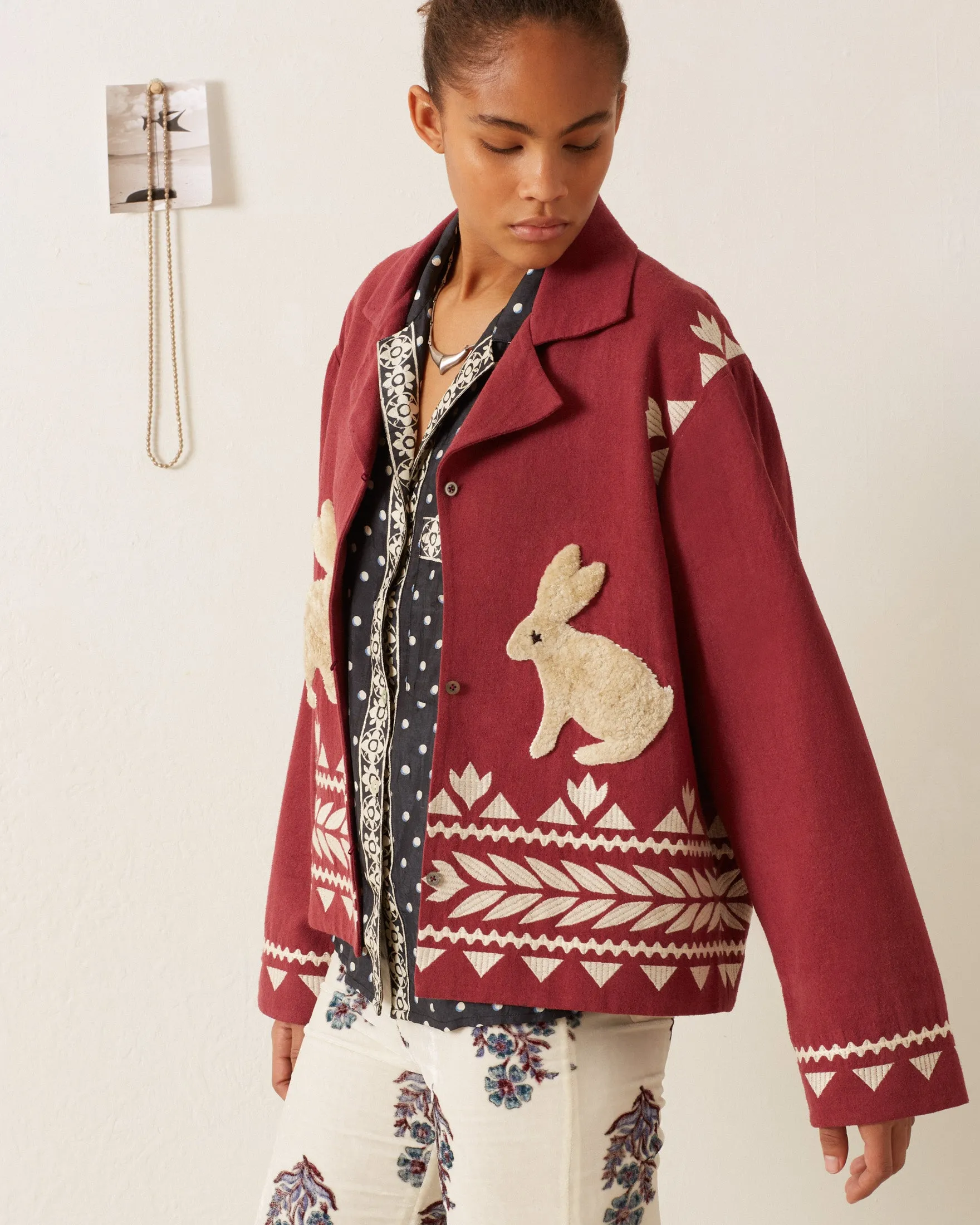 Western Plum Hare Jacket sold by Alix of Bohemia product image thumbnail 3